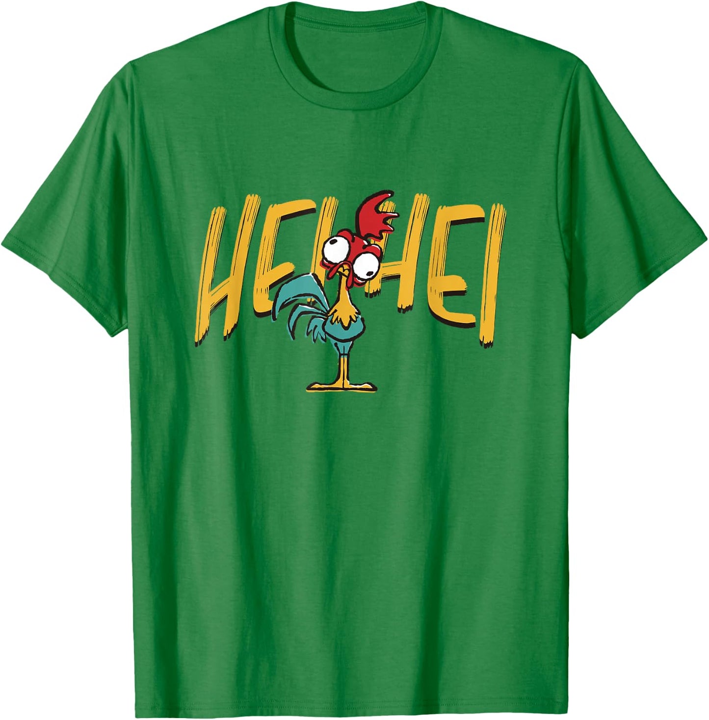 Disney Moana Cute HEI HEI Look Drawn Big Chest Poster T-Shirt - T-Shirt | Irish Green