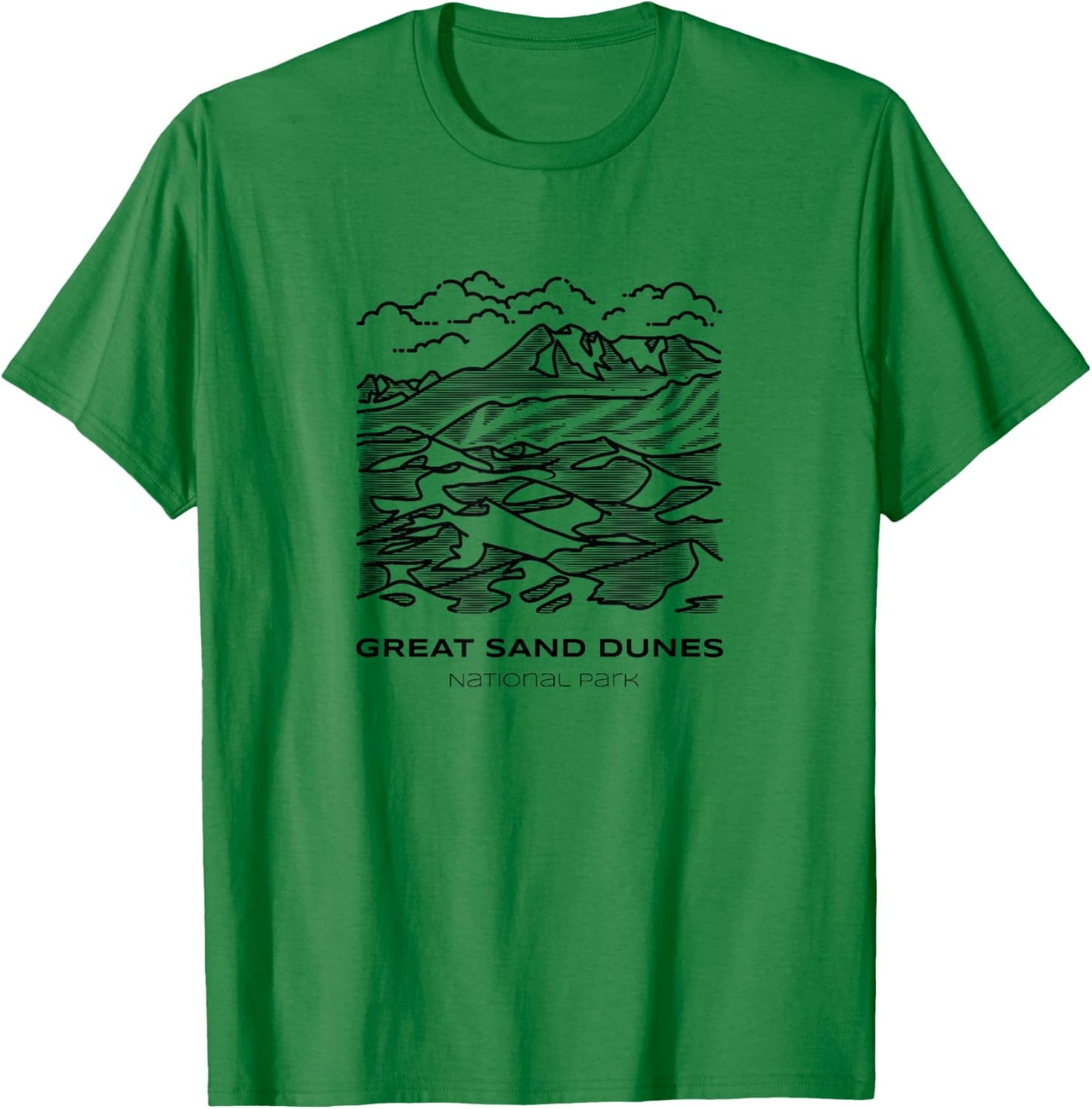 Vintage Great Sand Dunes National Park Hike T-Shirt - T-Shirt | Irish Green