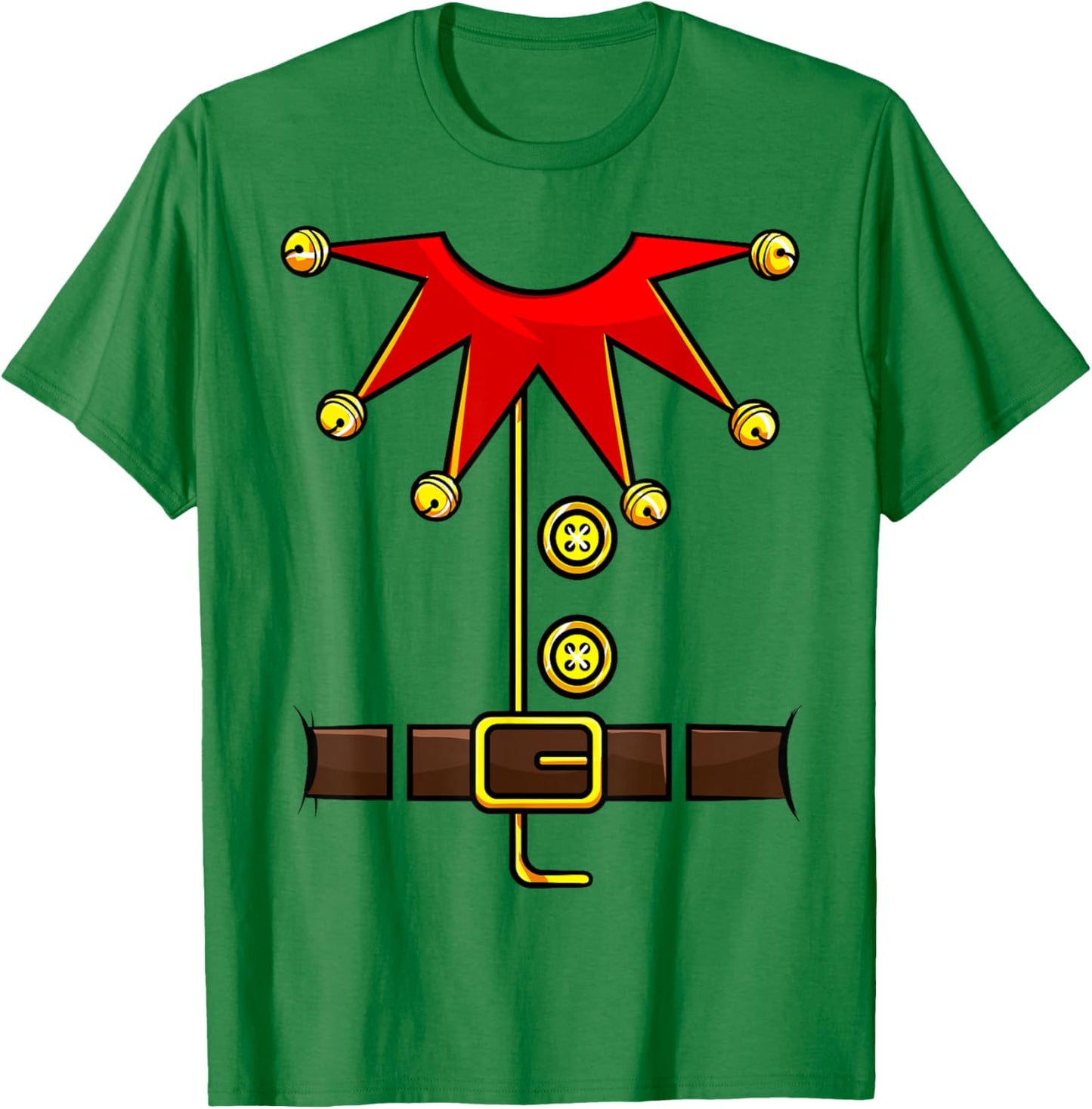 Elf Costume Novelty Christmas Men Women Kids Boys Girls T-Shirt - T-Shirt | Irish Green
