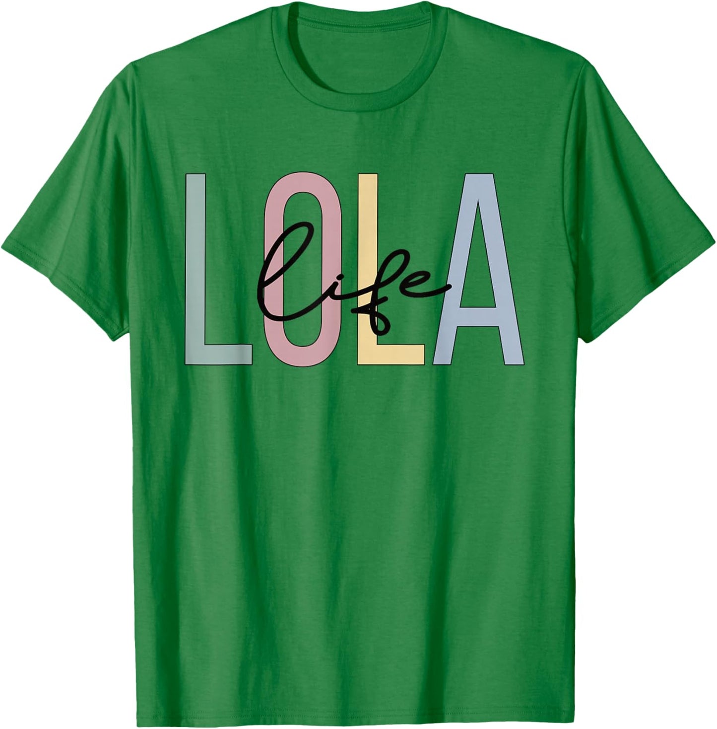 Lola Life Lola Grandma Boho Lola Grandmother T-Shirt - T-Shirt | Irish Green