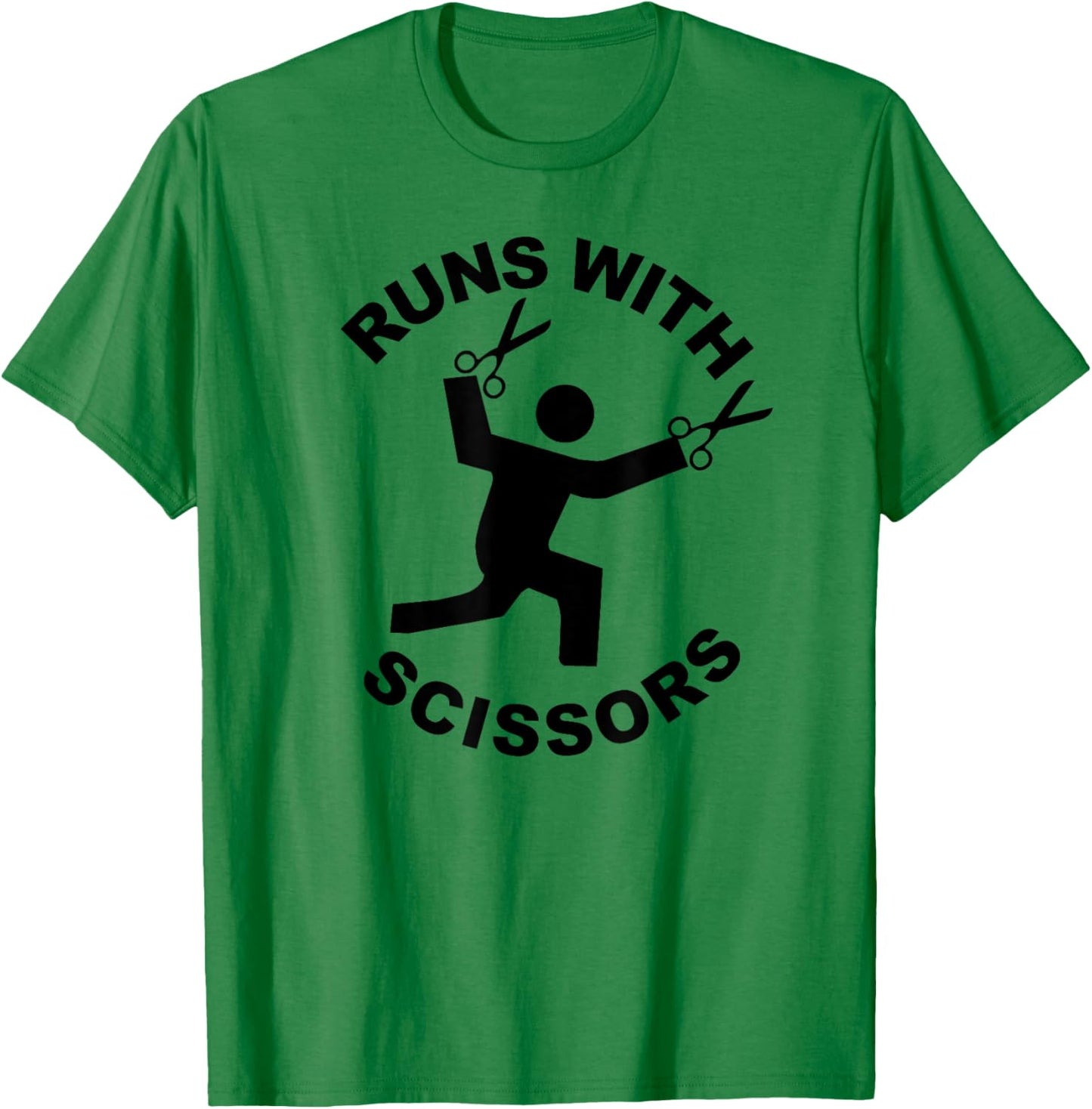 Runs with Scissors T-Shirt - T-Shirt | Irish Green