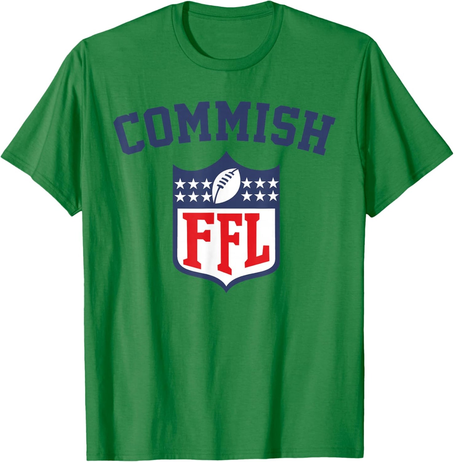 Commish Fantasy Football Commissioner T-Shirt - T-Shirt | Irish Green