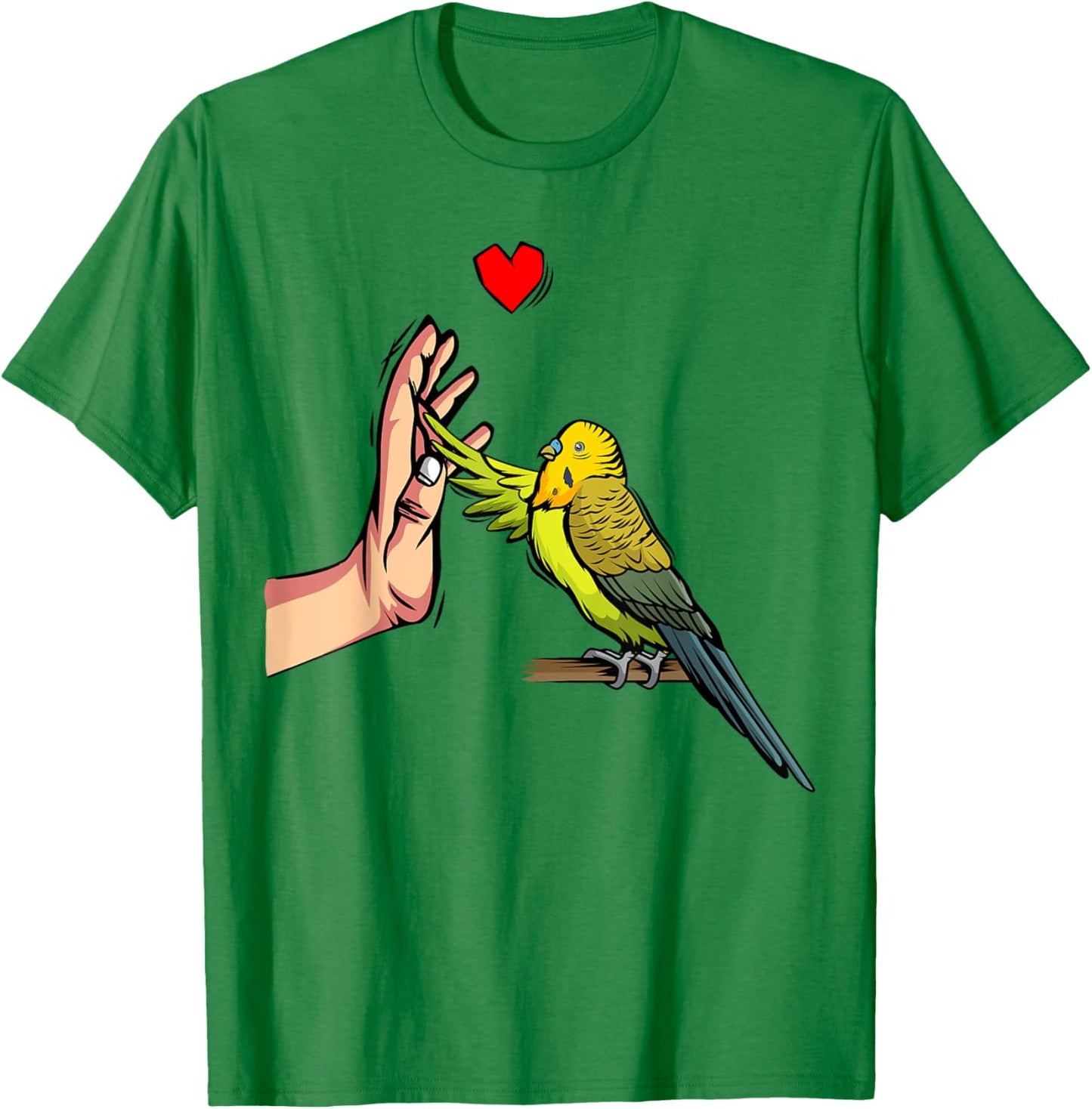 Budgie Love Parakeet Budgerigar Gift T-Shirt - T-Shirt | Irish Green