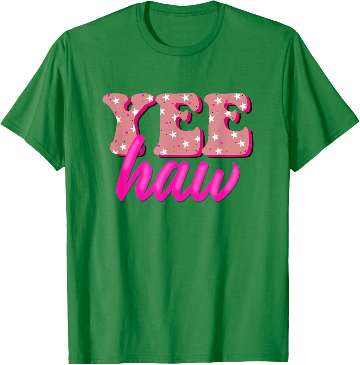 Retro Yee Haw Howdy Rodeo Western Country Southern Cowgirl T-Shirt - T-Shirt | Irish Green