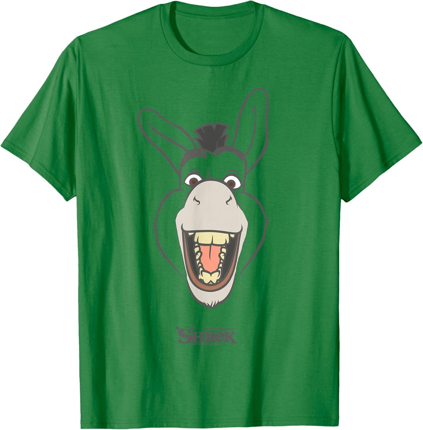 Shrek Donkey Big face T-Shirt - T-Shirt | Irish Green