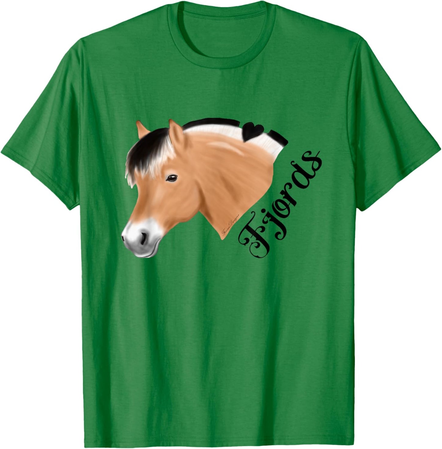 Norwegian Fjord Horse for Fjords rider T-Shirt - T-Shirt | Irish Green