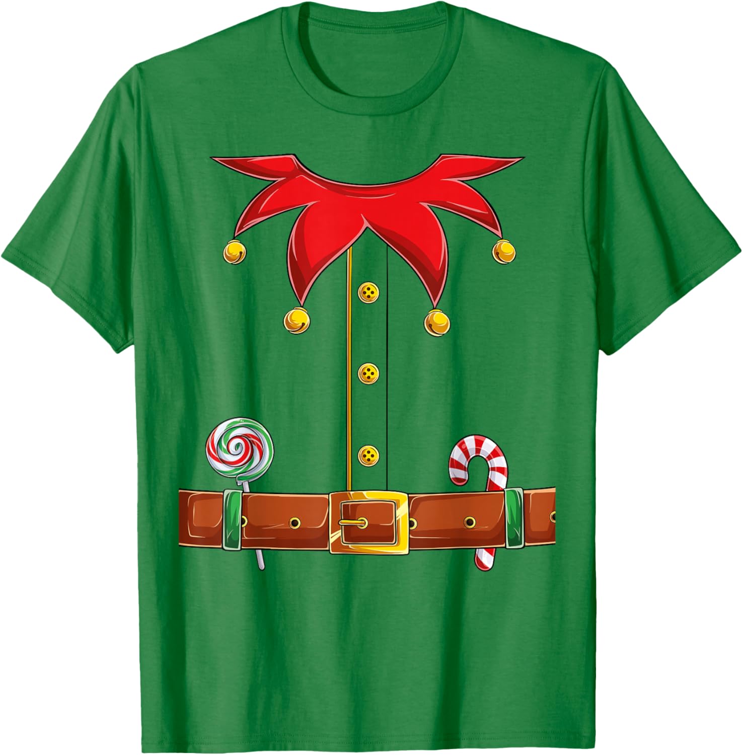 Christmas ELF Costume Fun ELF Suit Xmas men women kids boys T-Shirt - T-Shirt | Irish Green