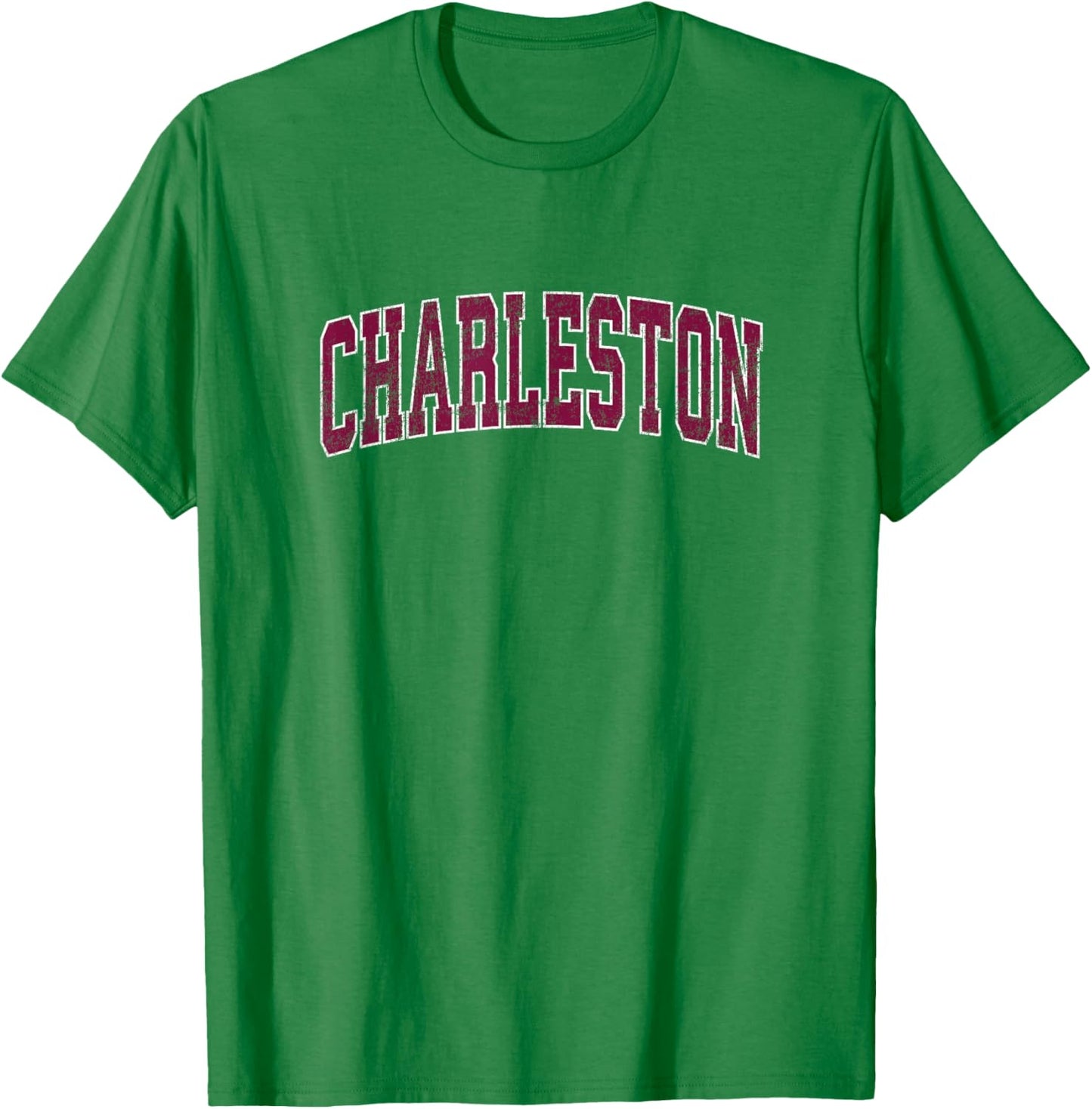 Charleston South Carolina SC Vintage Athletic Sports Design T-Shirt - T-Shirt | Irish Green