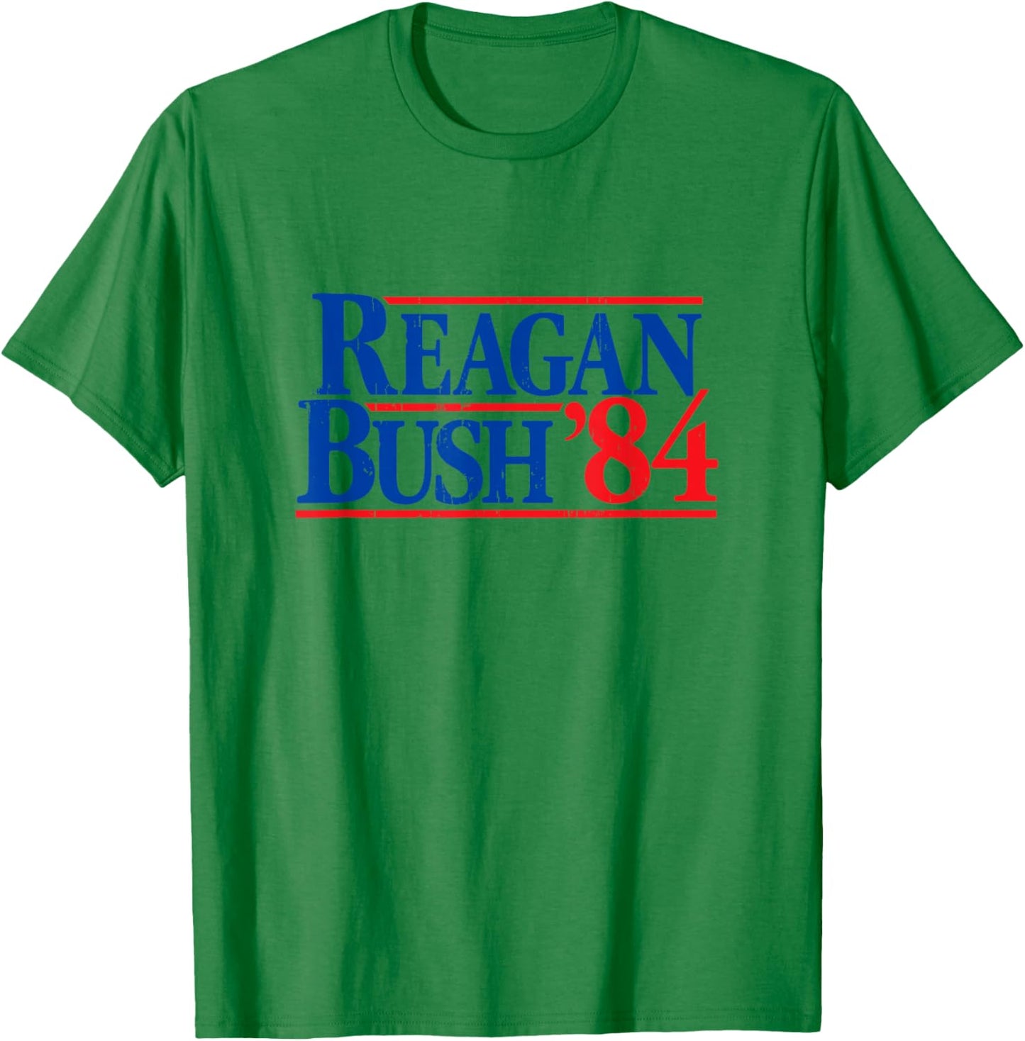 Reagan Bush '84 Vintage Republican T-Shirt - T-Shirt | Irish Green