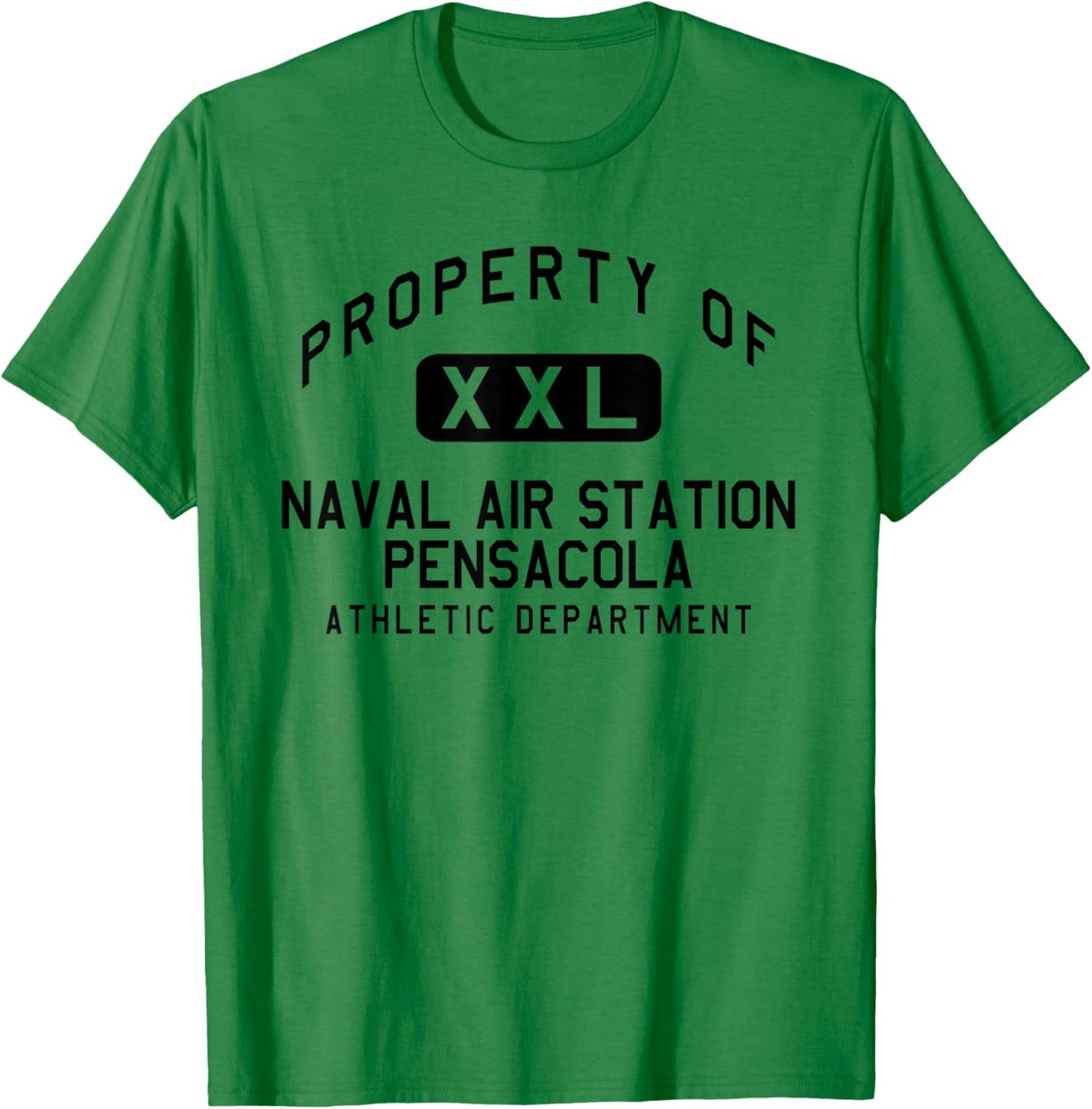 Property of Naval Air Station Pensacola Athletic Department T-Shirt - T-Shirt | Irish Green