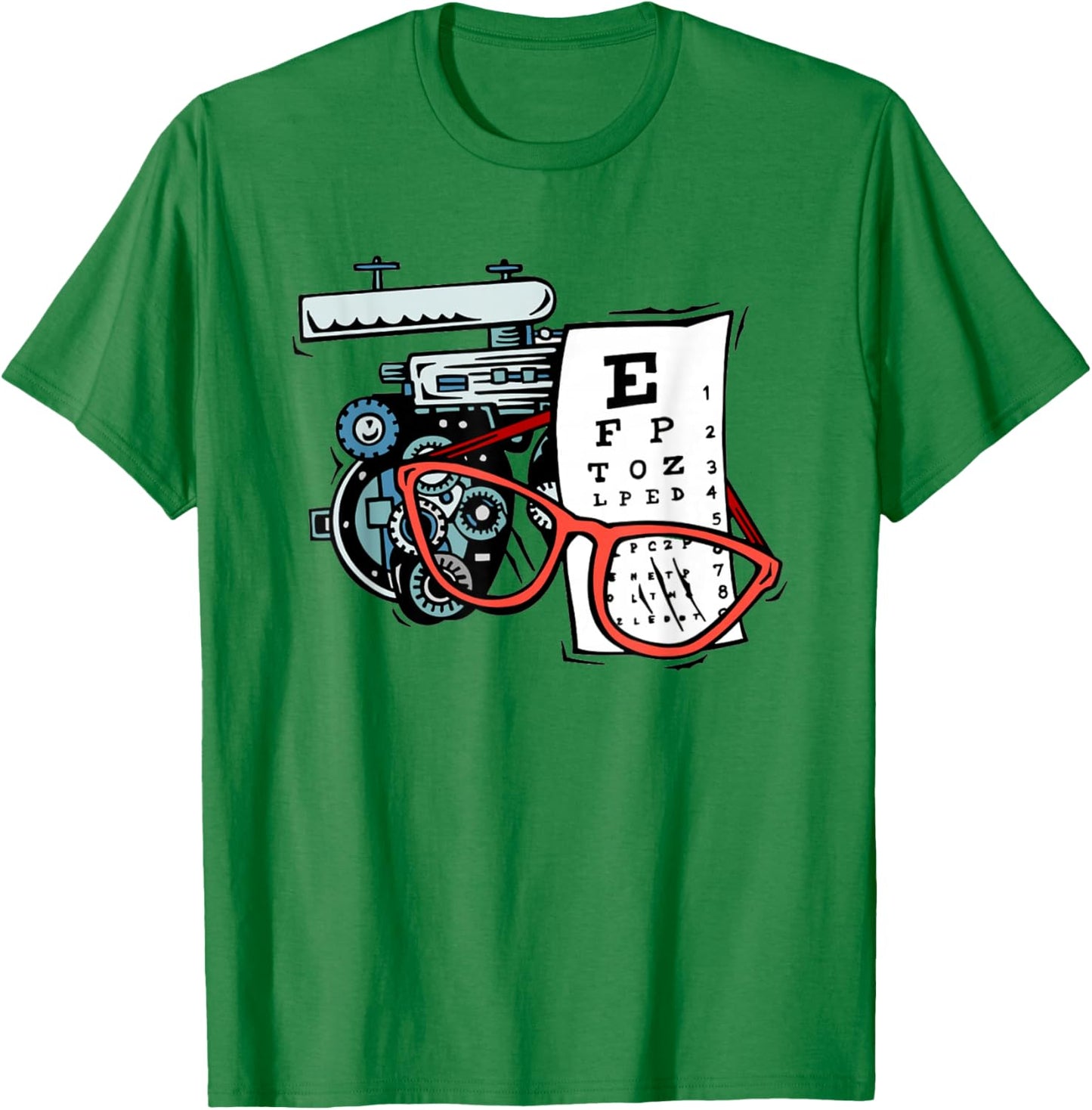 XQx2 Optometry Cool Ophthalmology Ophthalmologist Life T-Shirt - T-Shirt | Irish Green