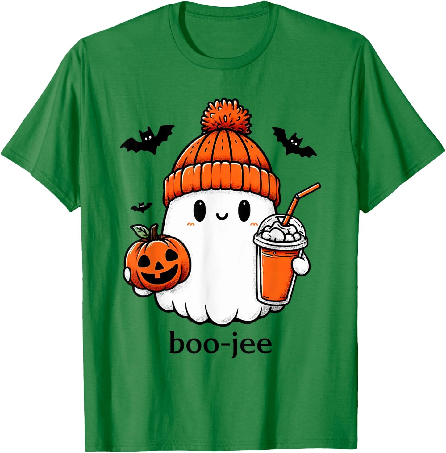 Cute Ghost Bougie Ghost Boo-Jee Halloween T-Shirt - T-Shirt | Irish Green