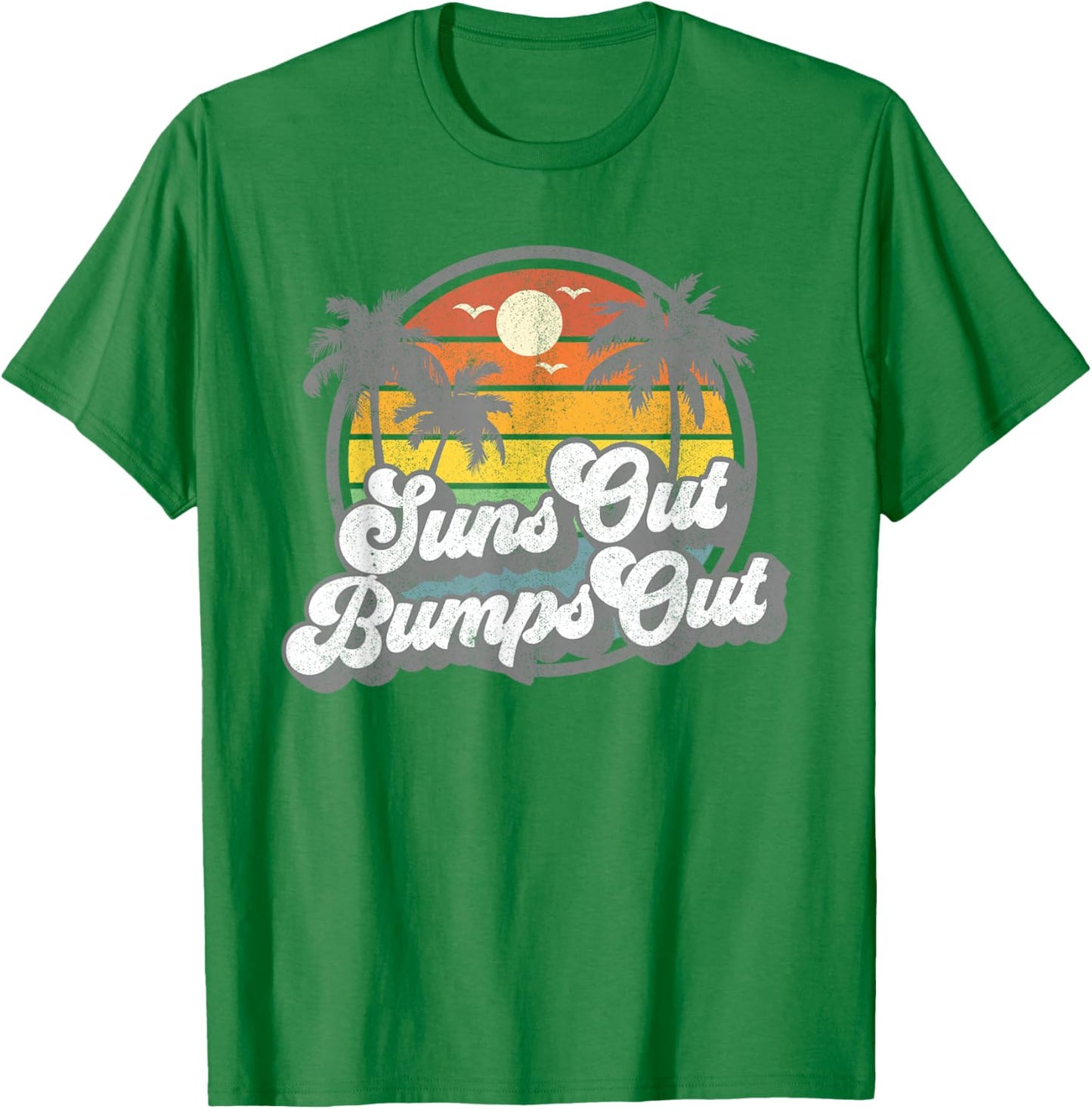 Suns Out Bumps Out Beach Funny Pregnancy Cute Maternity Gift T-Shirt - T-Shirt | Irish Green