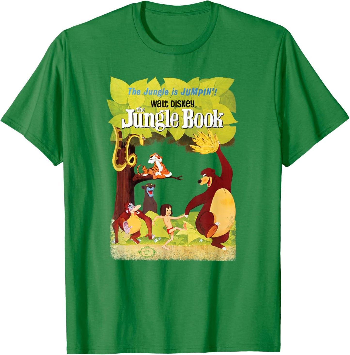 Disney The Jungle Book Retro Movie Poster T-Shirt - T-Shirt | Irish Green