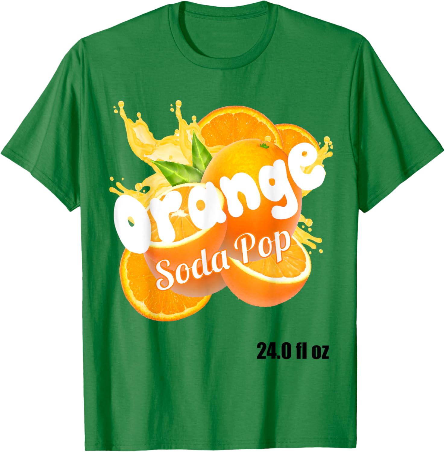 Orange Soda Pop Costume for Adults and Kids T-Shirt - T-Shirt | Irish Green