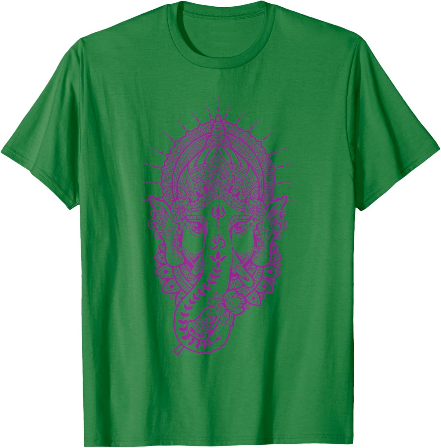 Ganesh Symbol Yoga Hindu Men Women Meditation T-Shirt - T-Shirt | Irish Green