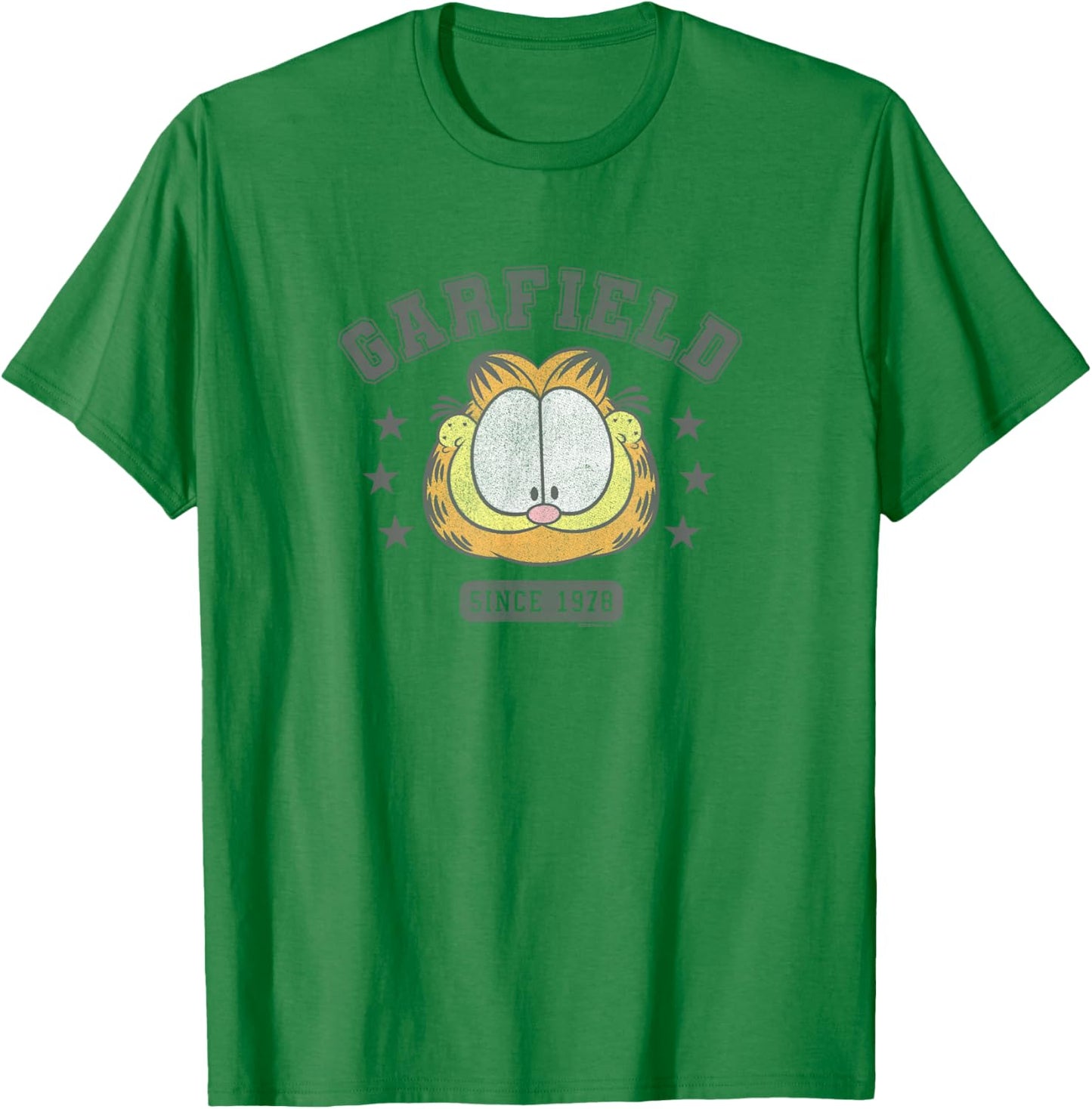 Garfield Big Face College Since 1978 T-Shirt - T-Shirt | Irish Green