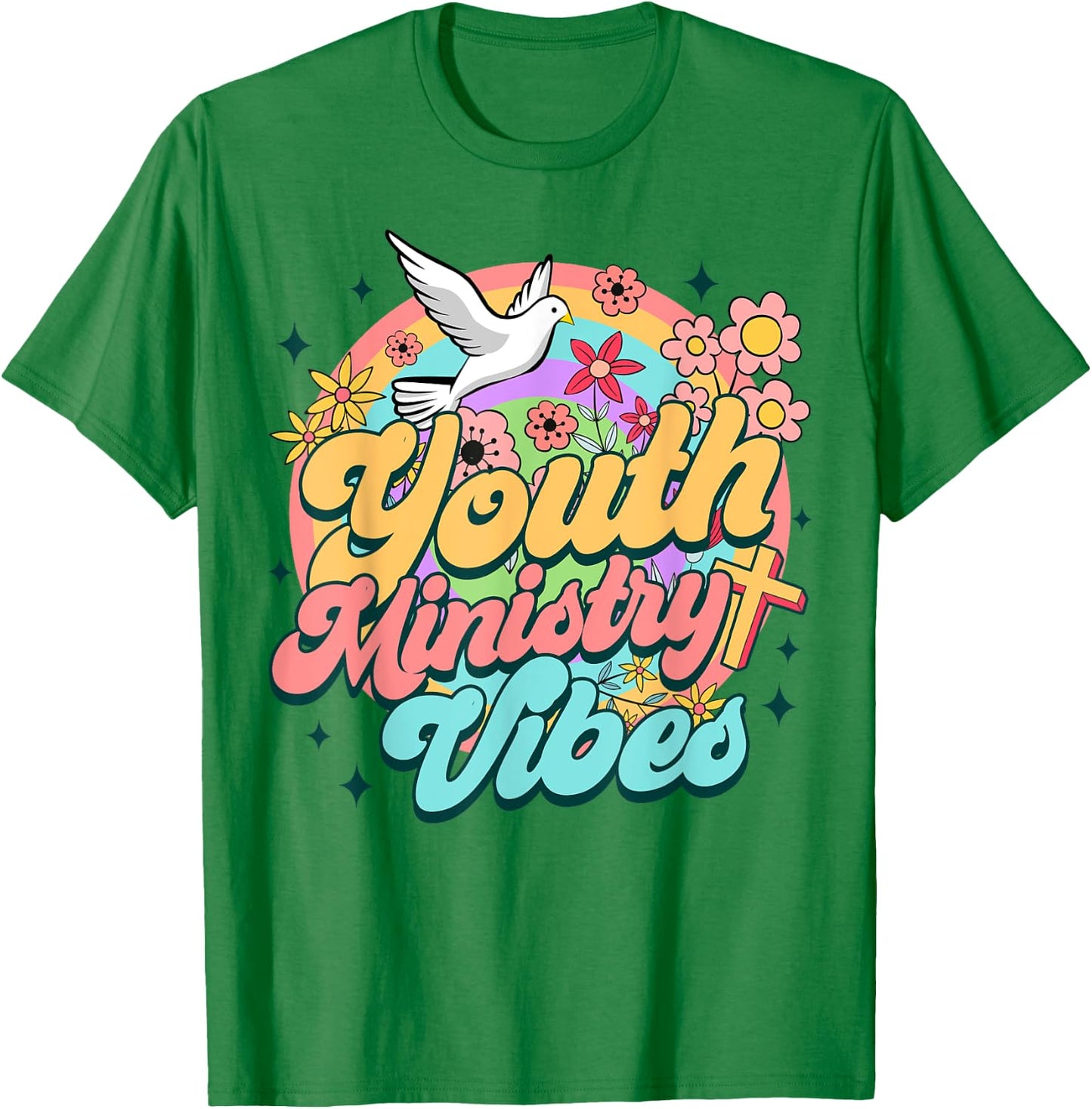 Christian Faith Religious Youth Pastor Youth Ministry Vibes T-Shirt - T-Shirt | Irish Green