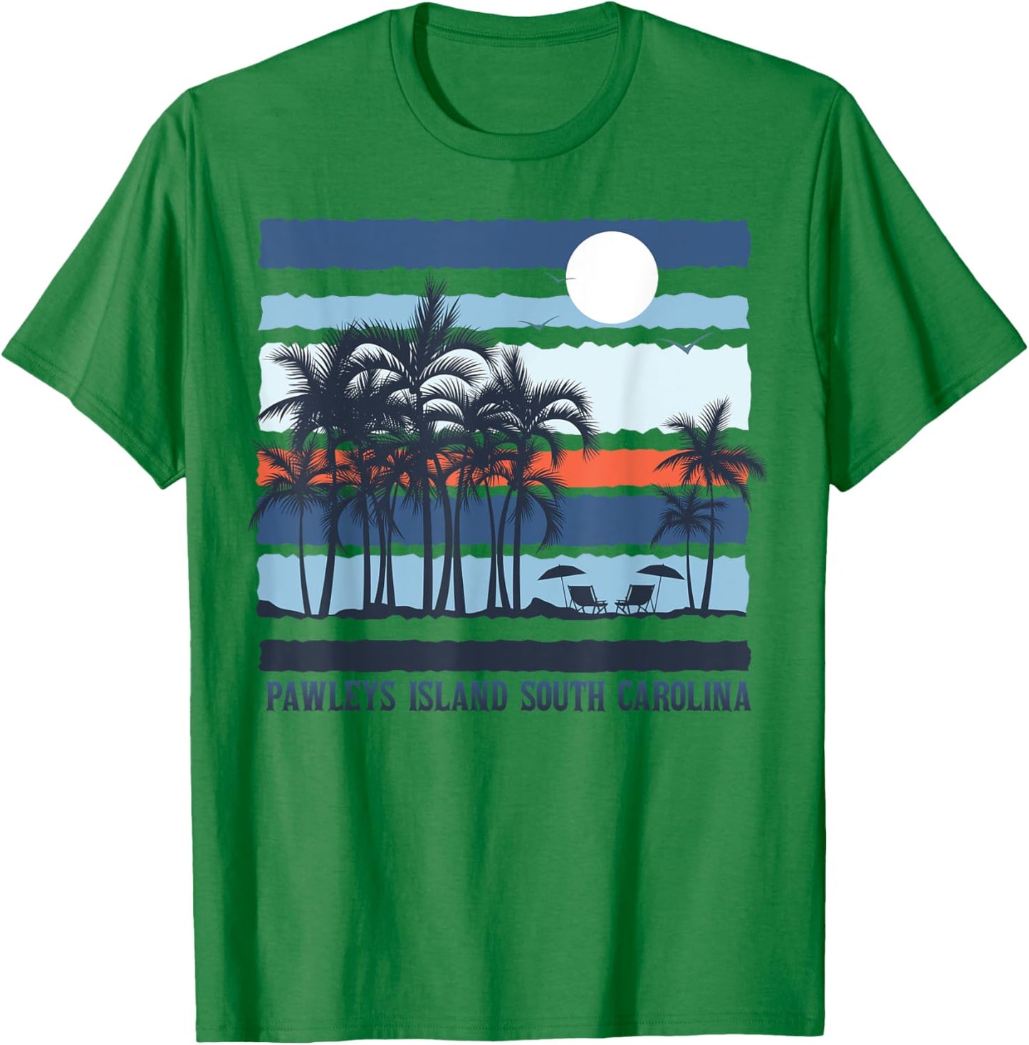 Pawleys Island South Carolina Summer 80s Beach Souvenirs Men Women Kids T-Shirt - T-Shirt | Irish Green