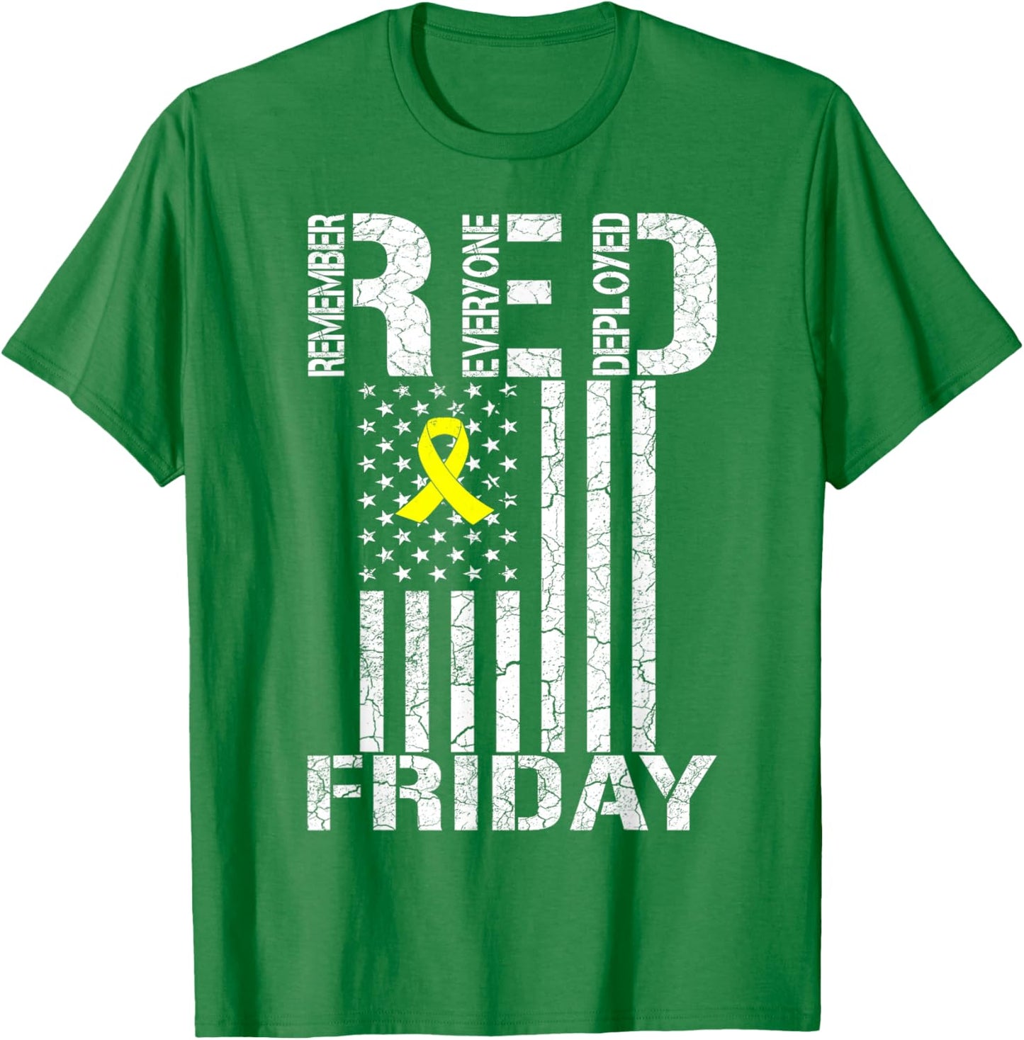 R.E.D. Red Friday - Remember Everyone Deployed T-Shirt - T-Shirt | Irish Green