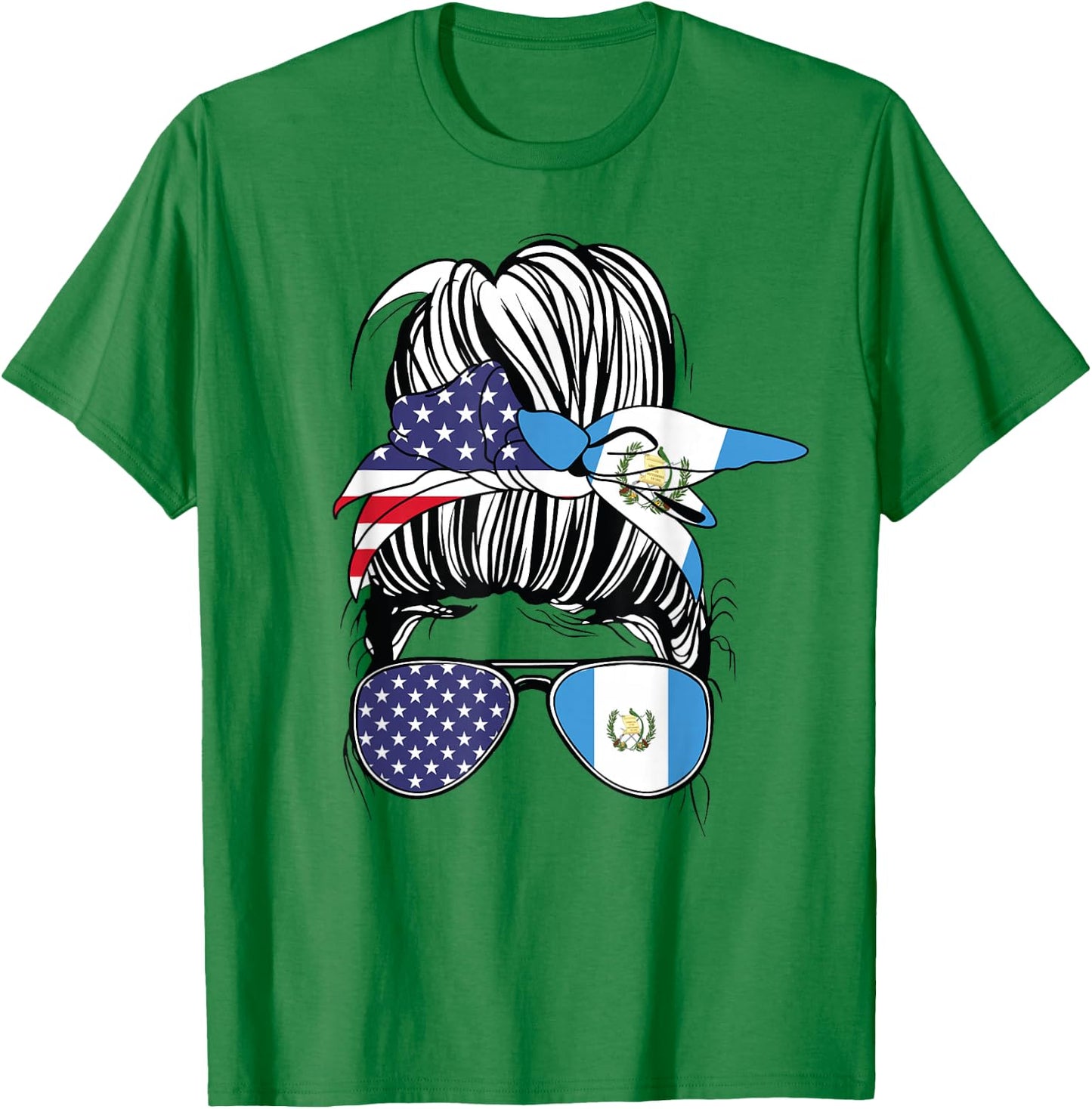 Guatemalan American Heritage Women USA Girl Guatemala T-Shirt - T-Shirt | Irish Green