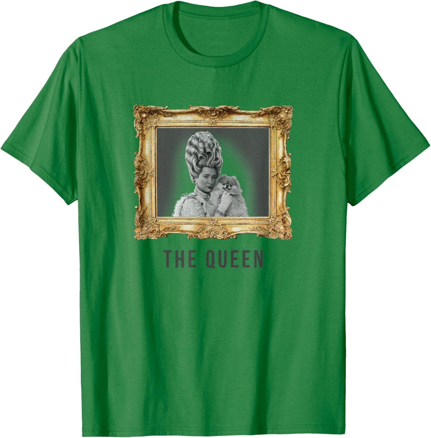 Bridgerton Queen Charlotte The Queen Portrait T-Shirt - T-Shirt | Irish Green