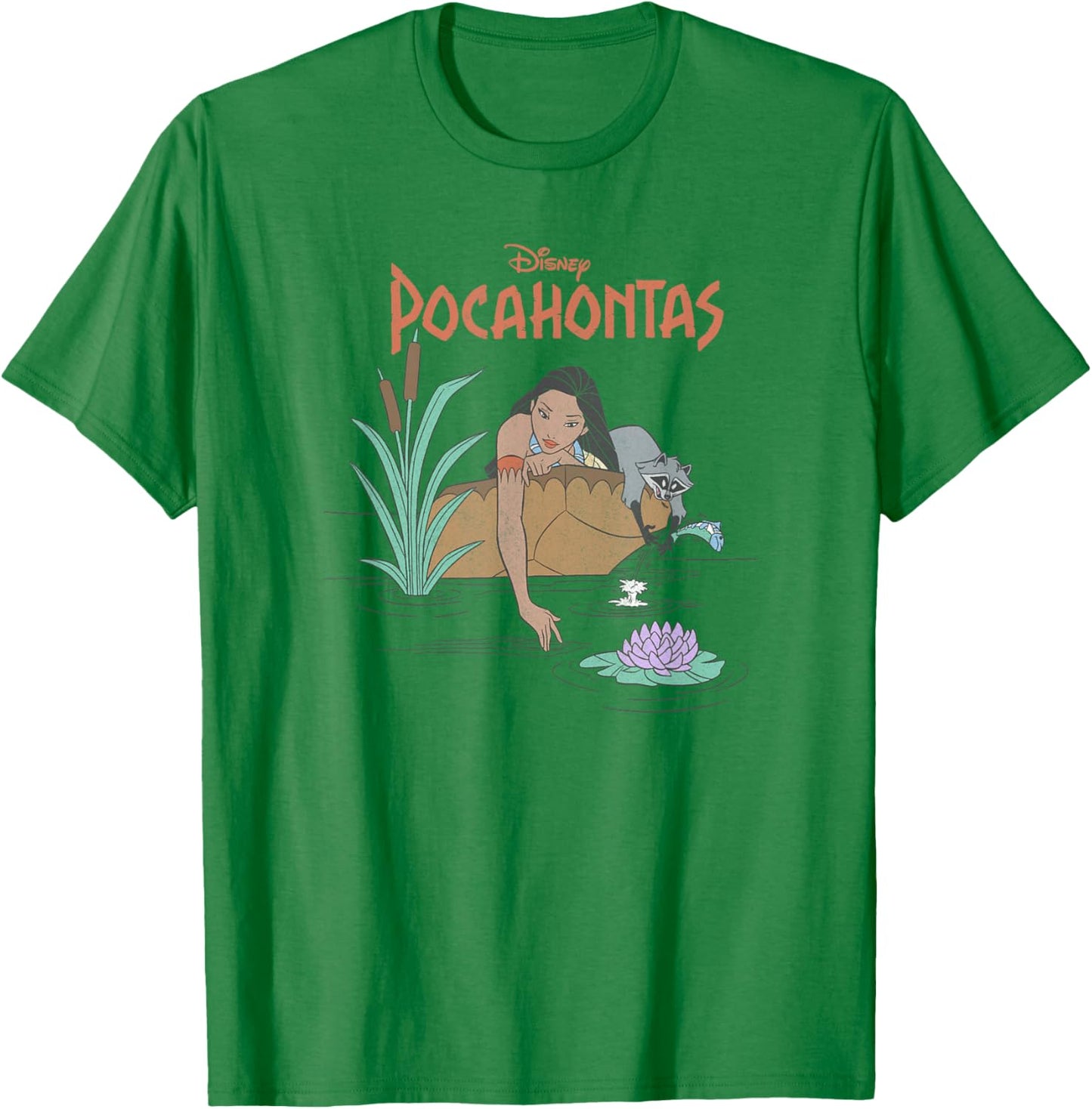 Disney Pocahontas Meeko Afternoon Dreaming T-Shirt - T-Shirt | Irish Green
