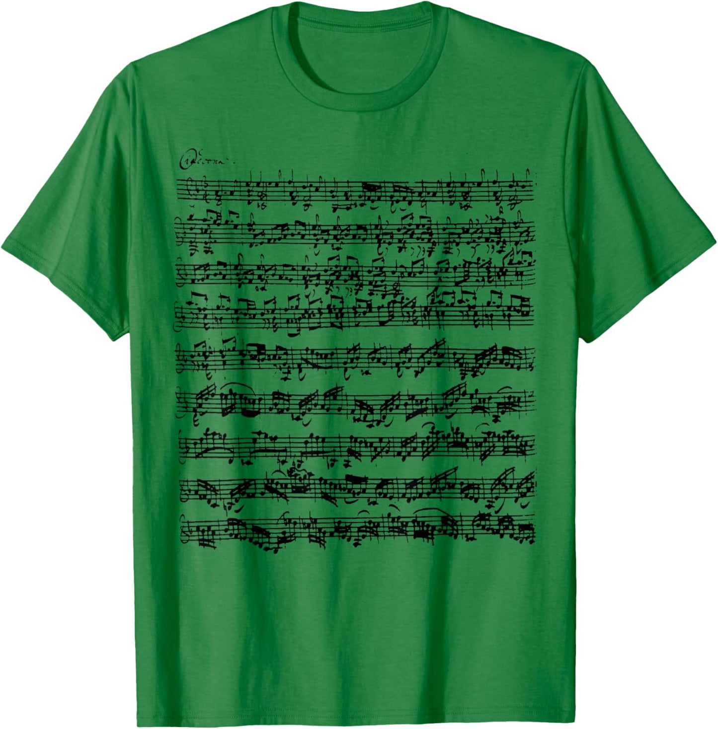Partita Ciaconna Violin Bach Chaconne T-Shirt - T-Shirt | Irish Green