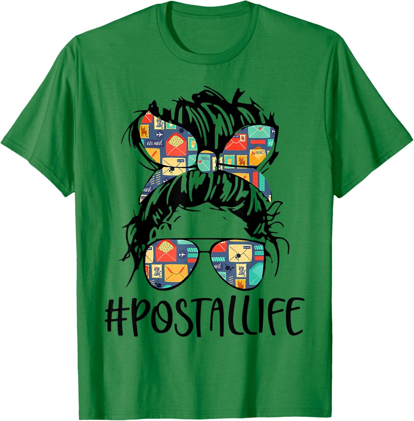 Postallife Mail Carrier Postal Worker Mailwoman Mother's Day T-Shirt - T-Shirt | Irish Green