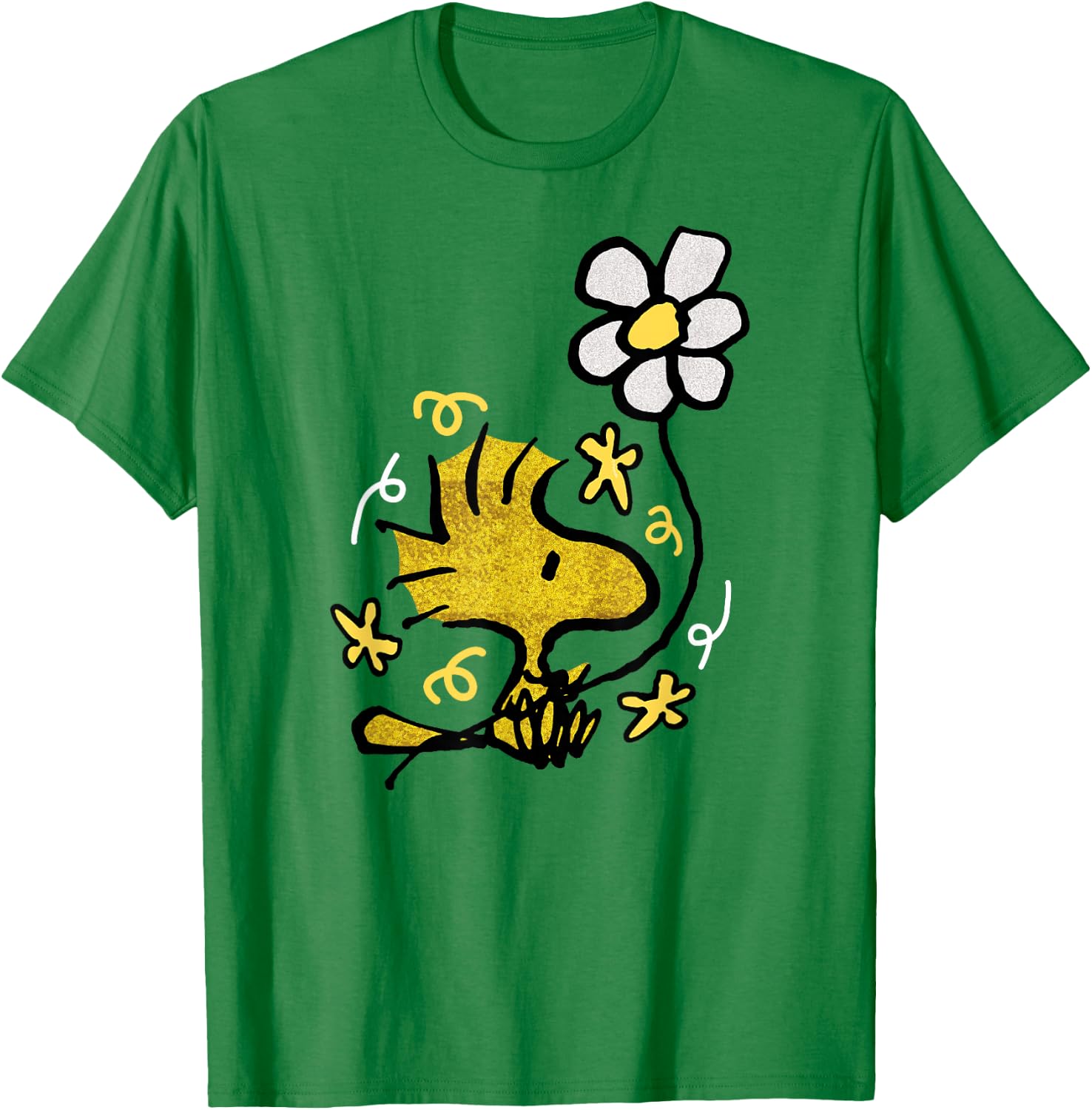 Peanuts - Woodstock Flower T-Shirt - T-Shirt | Irish Green