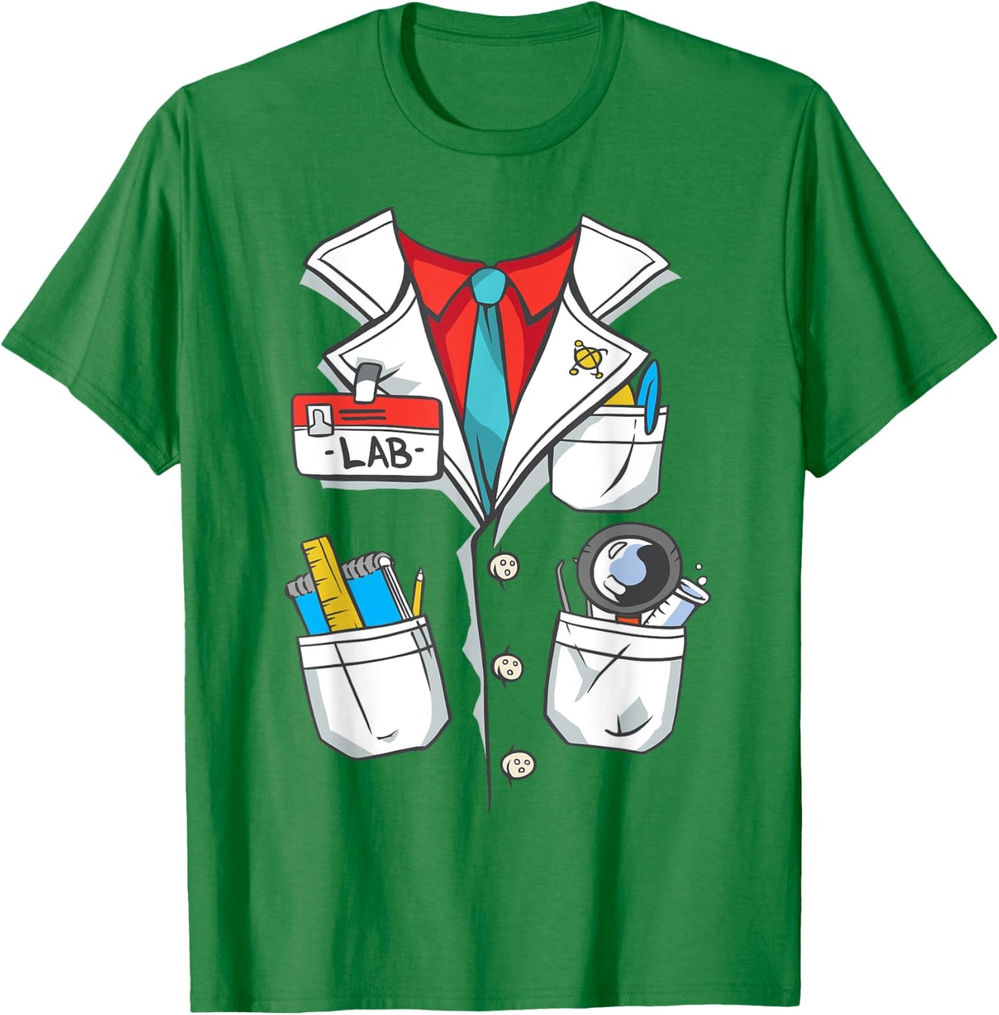 Lab Technician Coat Halloween Kids Costume T-Shirt - T-Shirt | Irish Green