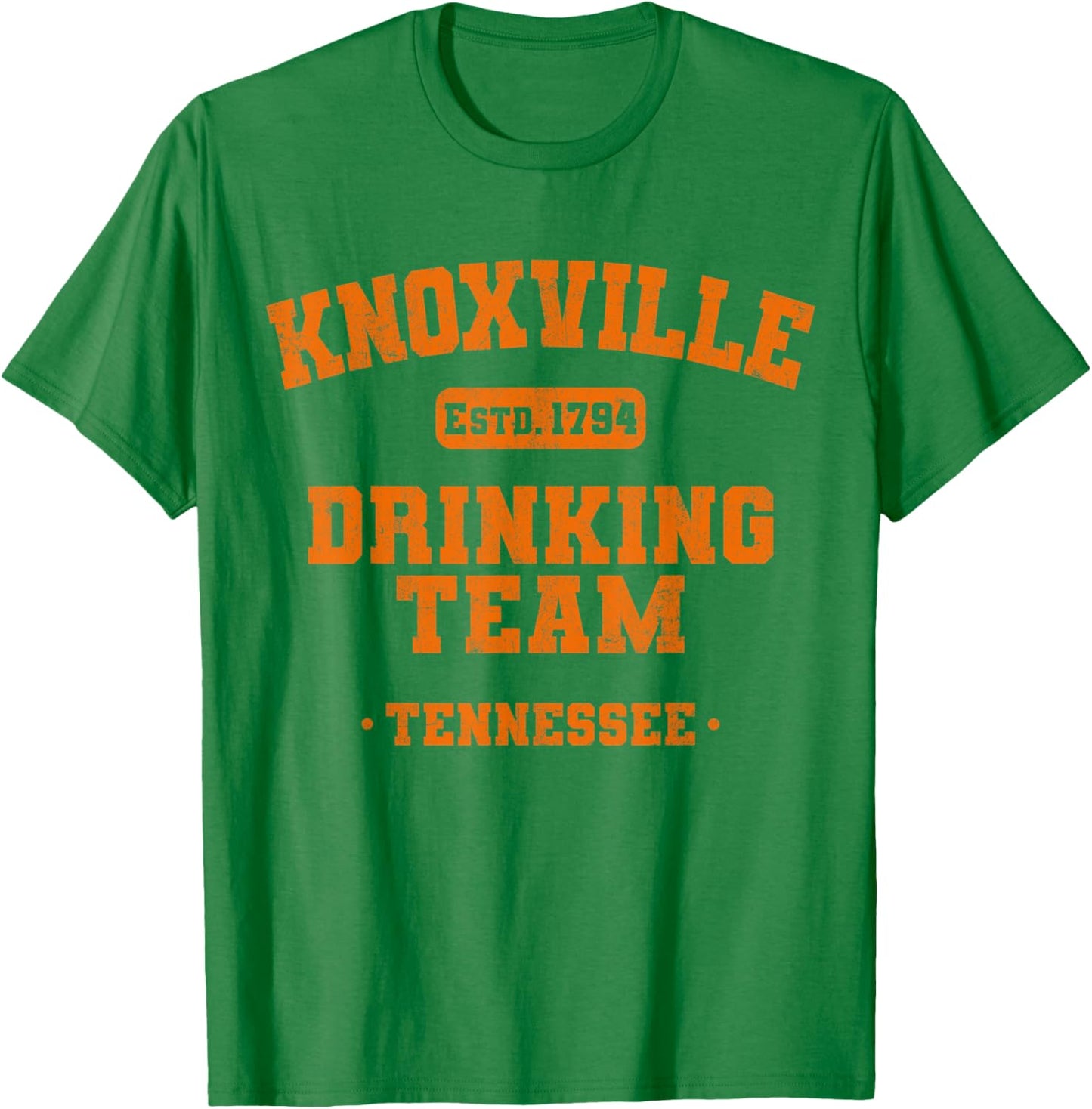 Knoxville Drinking Team Tennessee Funny Tailgating College T-Shirt - T-Shirt | Irish Green