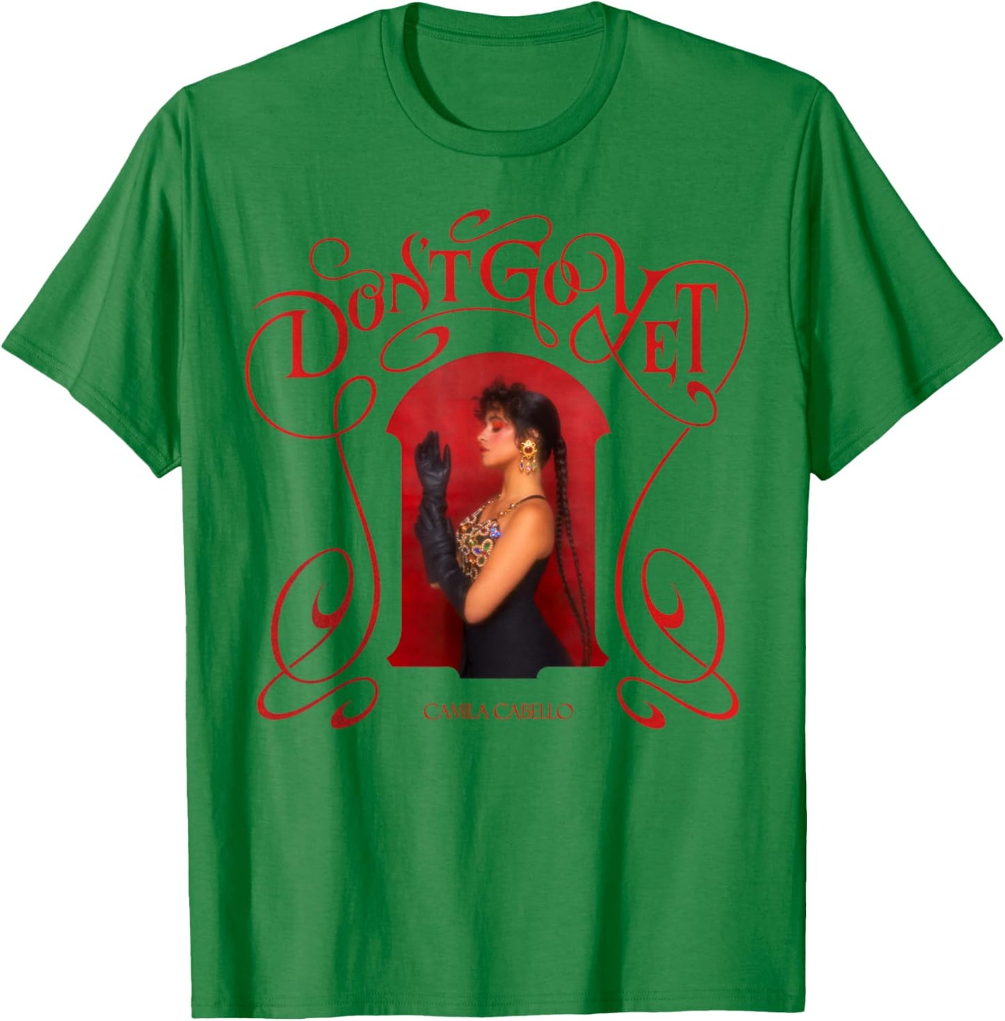 Camila Cabello Official Don't Go Yet Photo T-Shirt - T-Shirt | Irish Green