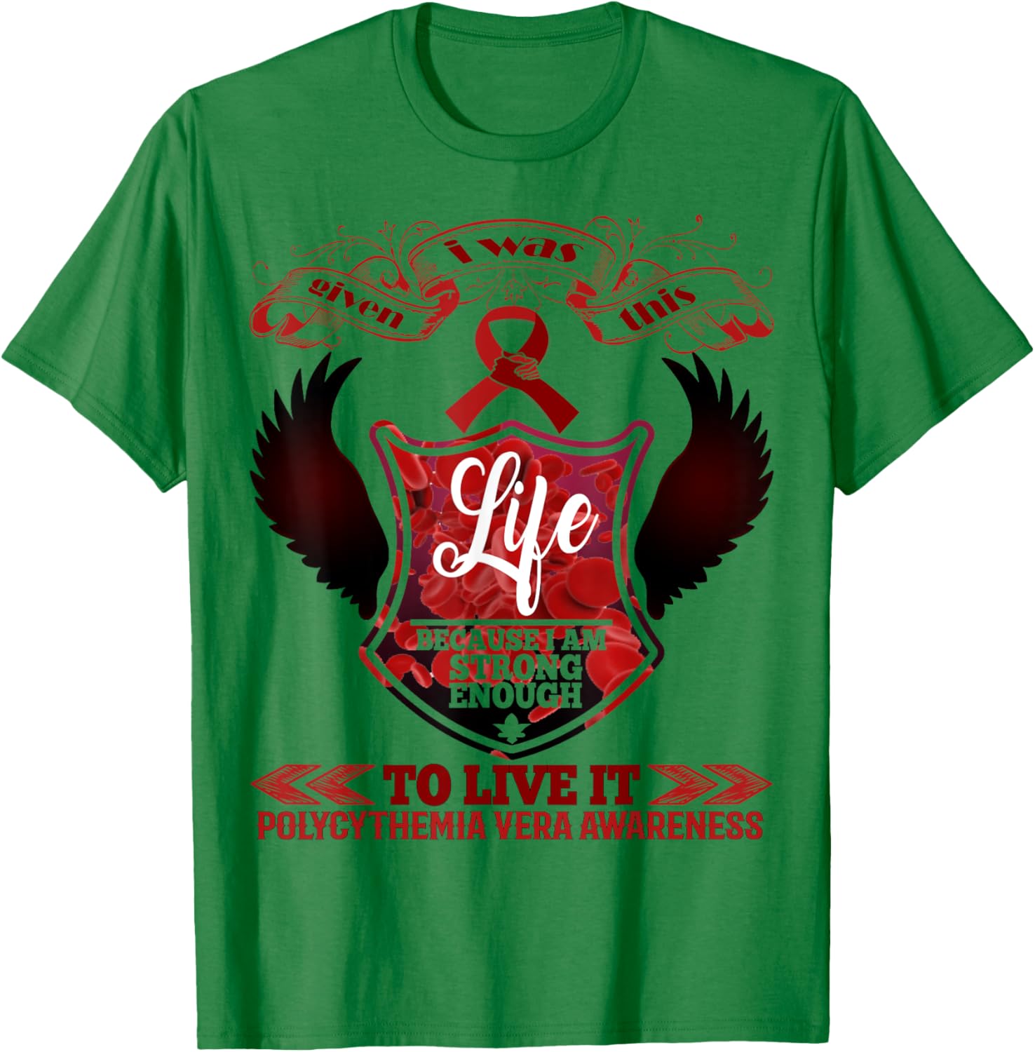 polycythemia vera Awareness T-Shirt - T-Shirt | Irish Green