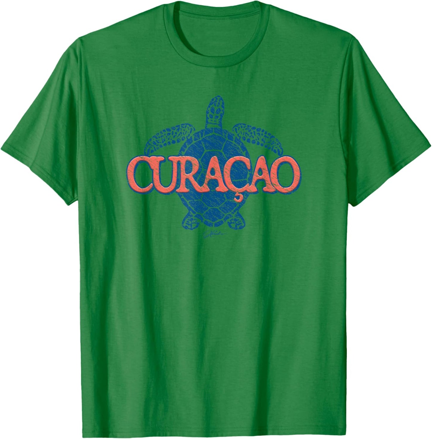 JCombs: Curacao, Sea Turtle T-Shirt - T-Shirt | Irish Green