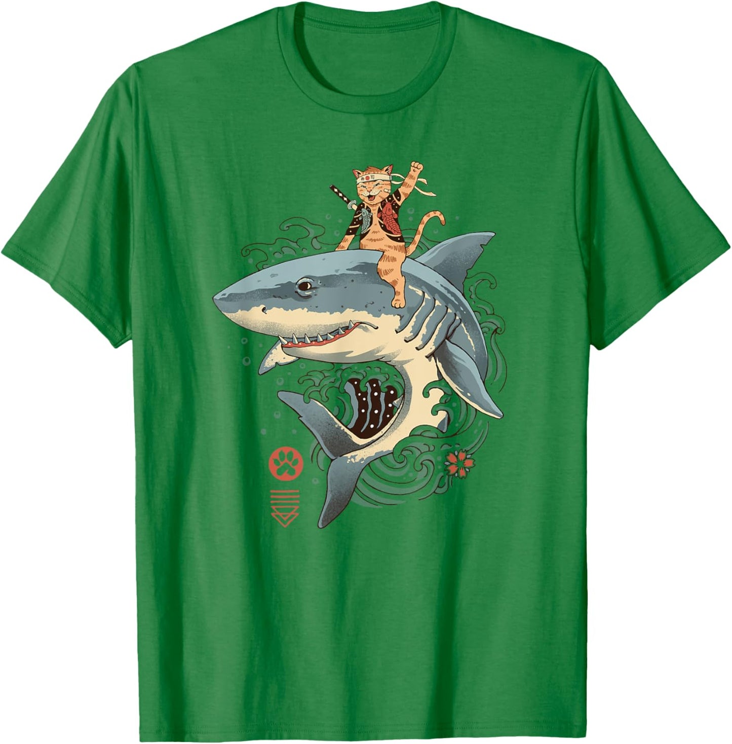 Cat Shark T-Shirt - T-Shirt | Irish Green
