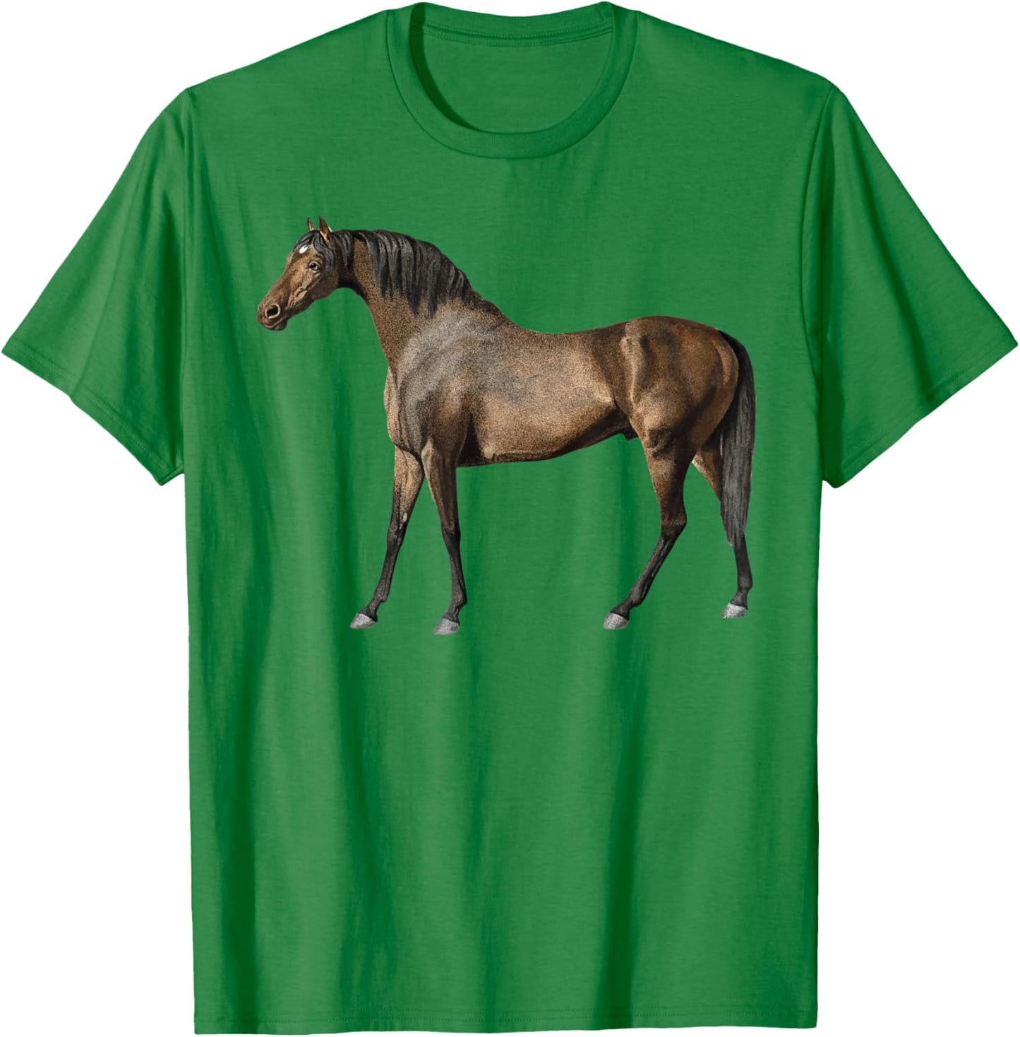 Red black Horses Horseback Riding Horse Lovers Flowers 2021 T-Shirt - T-Shirt | Irish Green
