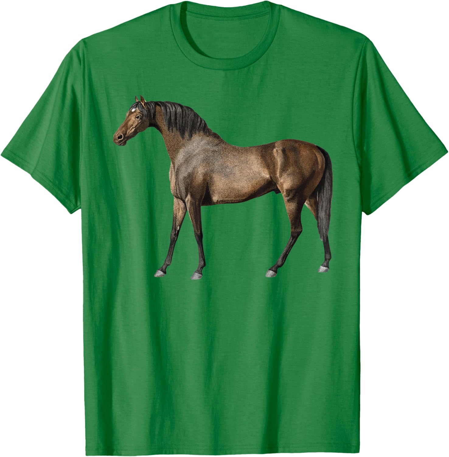 Red black Horses Horseback Riding Horse Lovers Flowers 2021 T-Shirt - T-Shirt | Irish Green