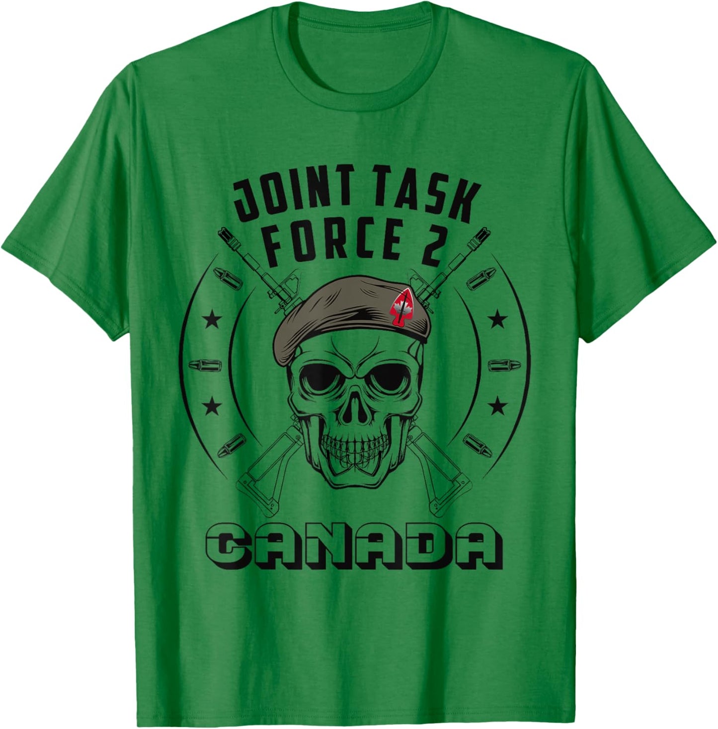 Canadian JTF2 Army Canadian Special Force T-Shirt - T-Shirt | Irish Green