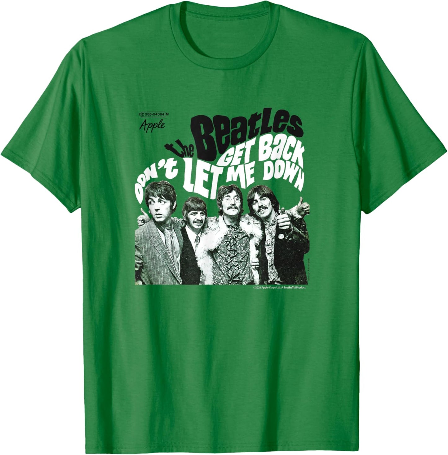 The Beatles - Go back Don't let me down T-Shirt - T-Shirt | Irish Green