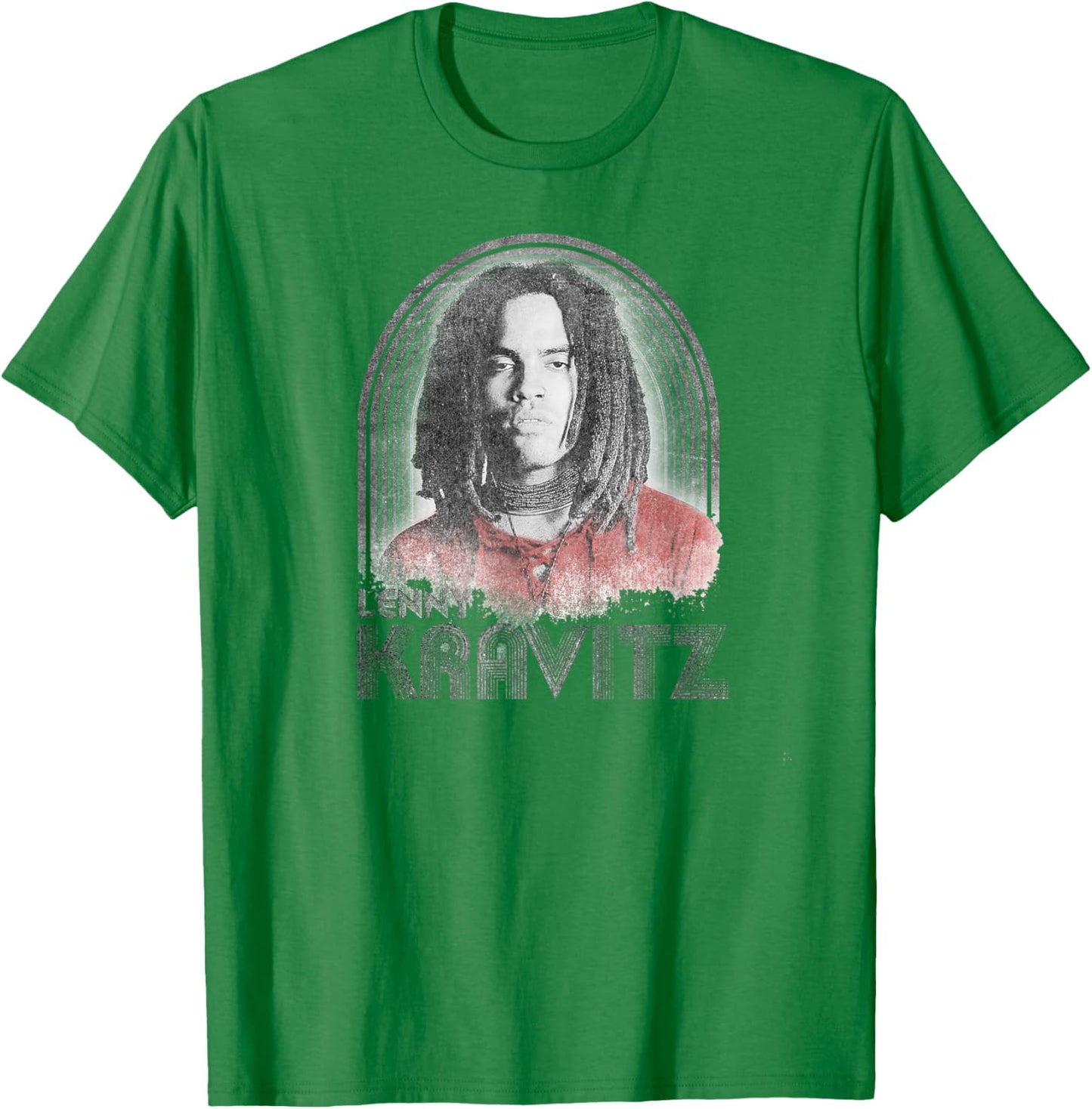 Lenny Kravitz – Retro Lines Logo T-Shirt - T-Shirt | Irish Green