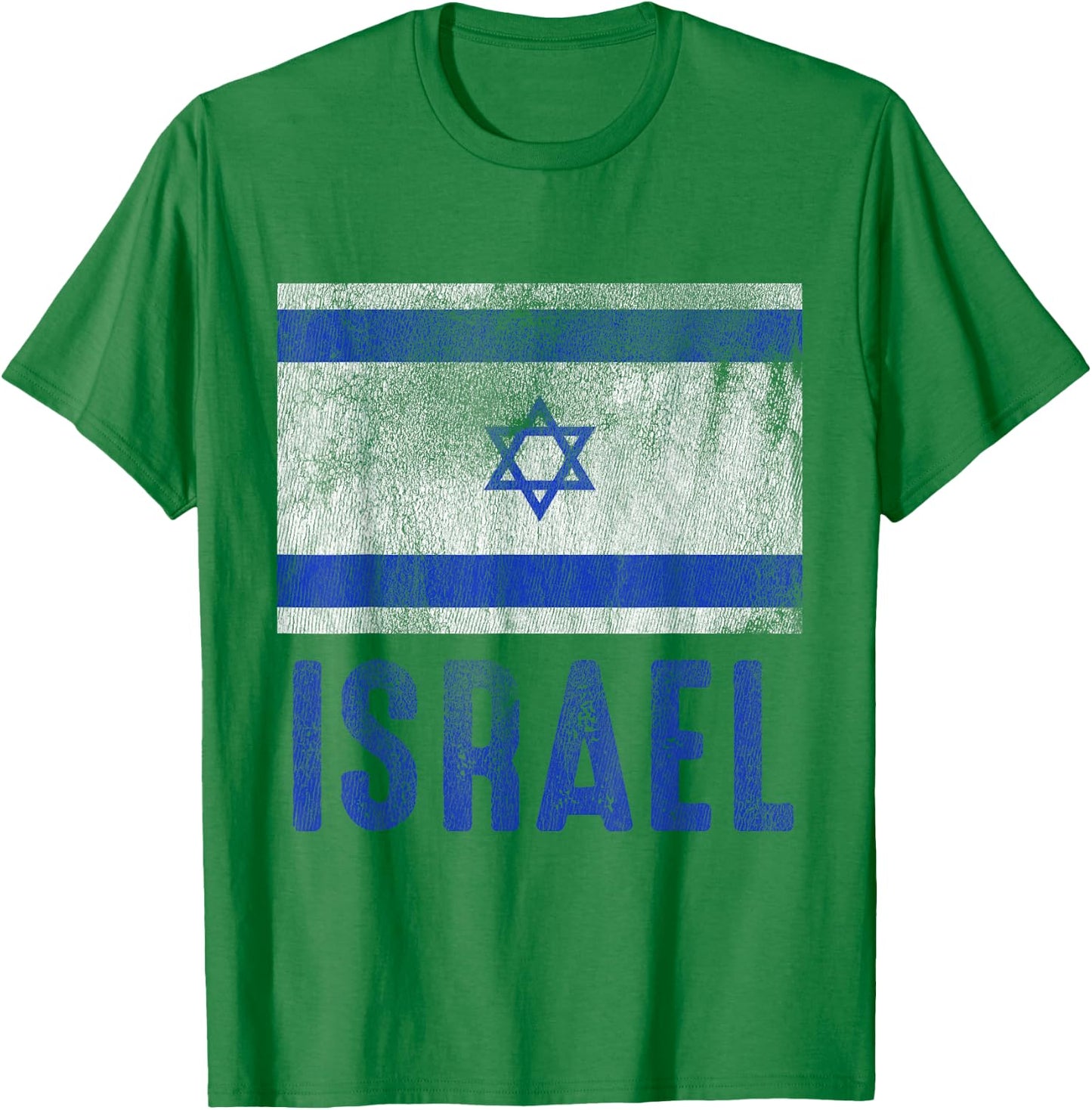 Vintage Israeli Flag Made In Israel Gift T-Shirt - T-Shirt | Irish Green