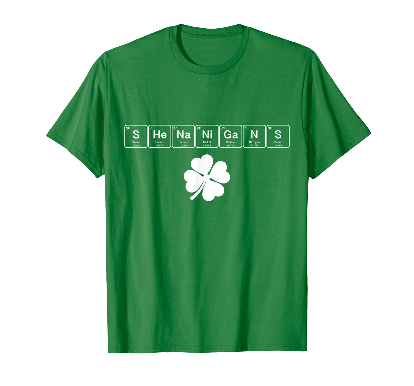 Shenanigans St. Patrick's Day Elements Funny Science Irish T-Shirt