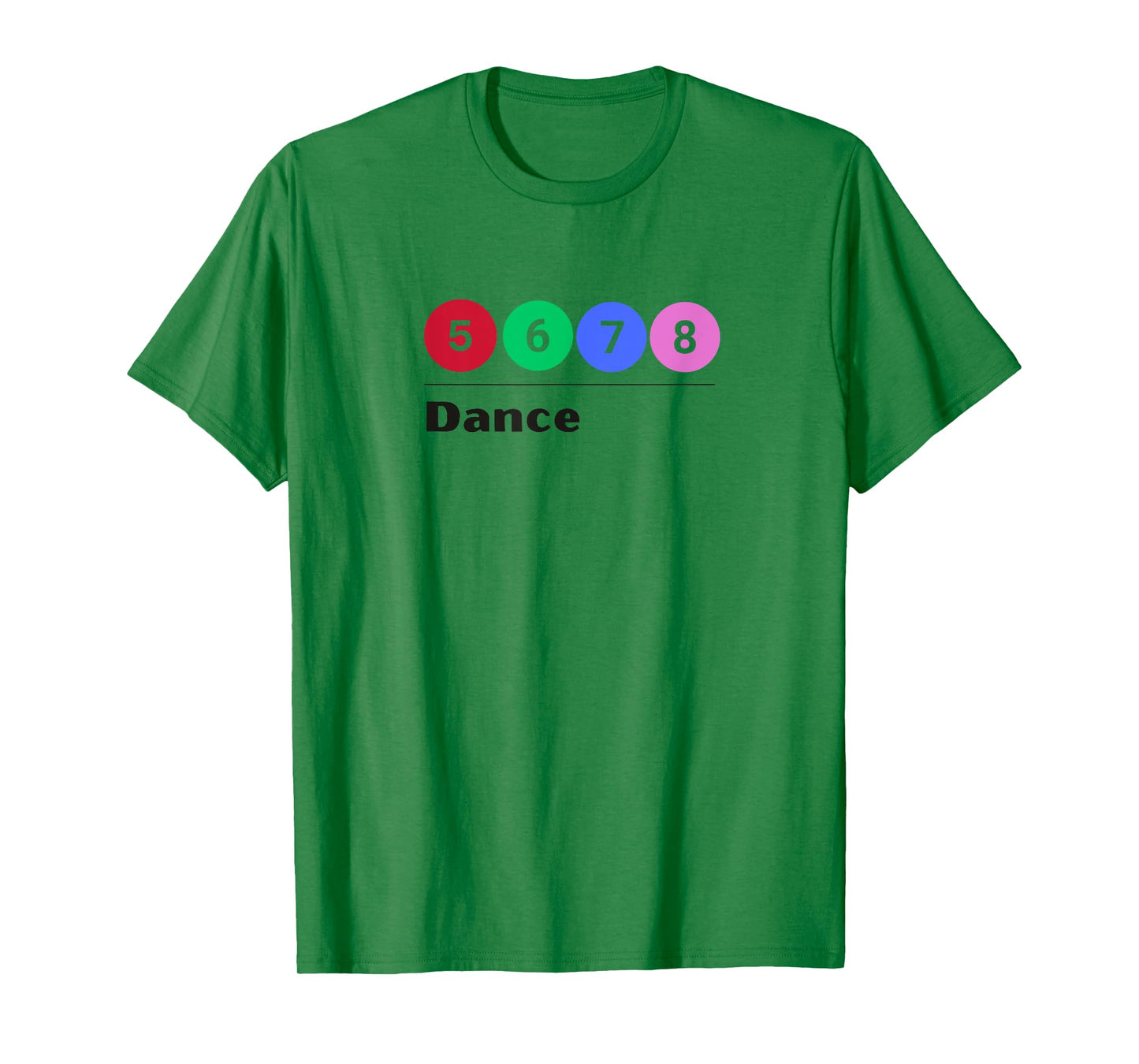 SUBWAY STYLE 5, 6, 7, 8, DANCE Ballet Dancer Numbers Graphic T-Shirt