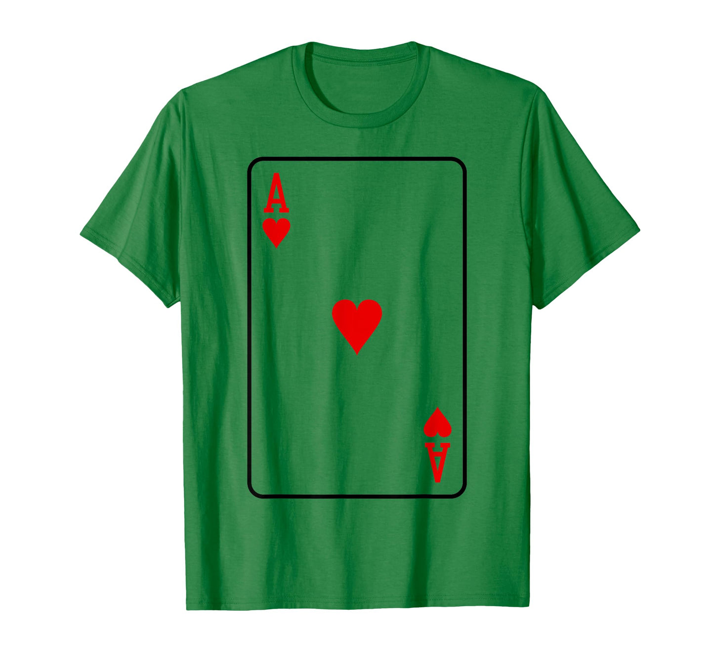 ACE OF HEARTS PLAYING CARD POKER BLACKJACK HALLOWEEN COSTUME T-Shirt