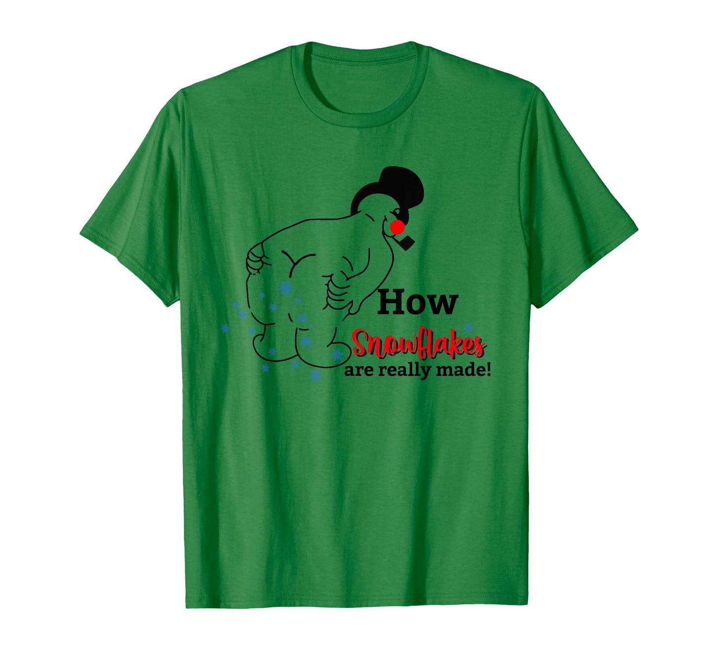 Funny Snowman How Snowflake Are Really Made Christmas Pajama T-Shirt