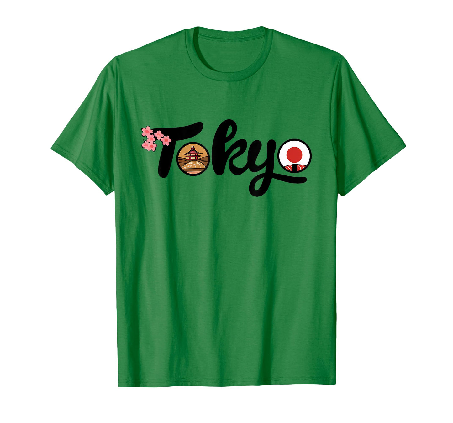 Tokyo Japan Sushi Cherry Blossom Temple Japanese Sakura T-Shirt