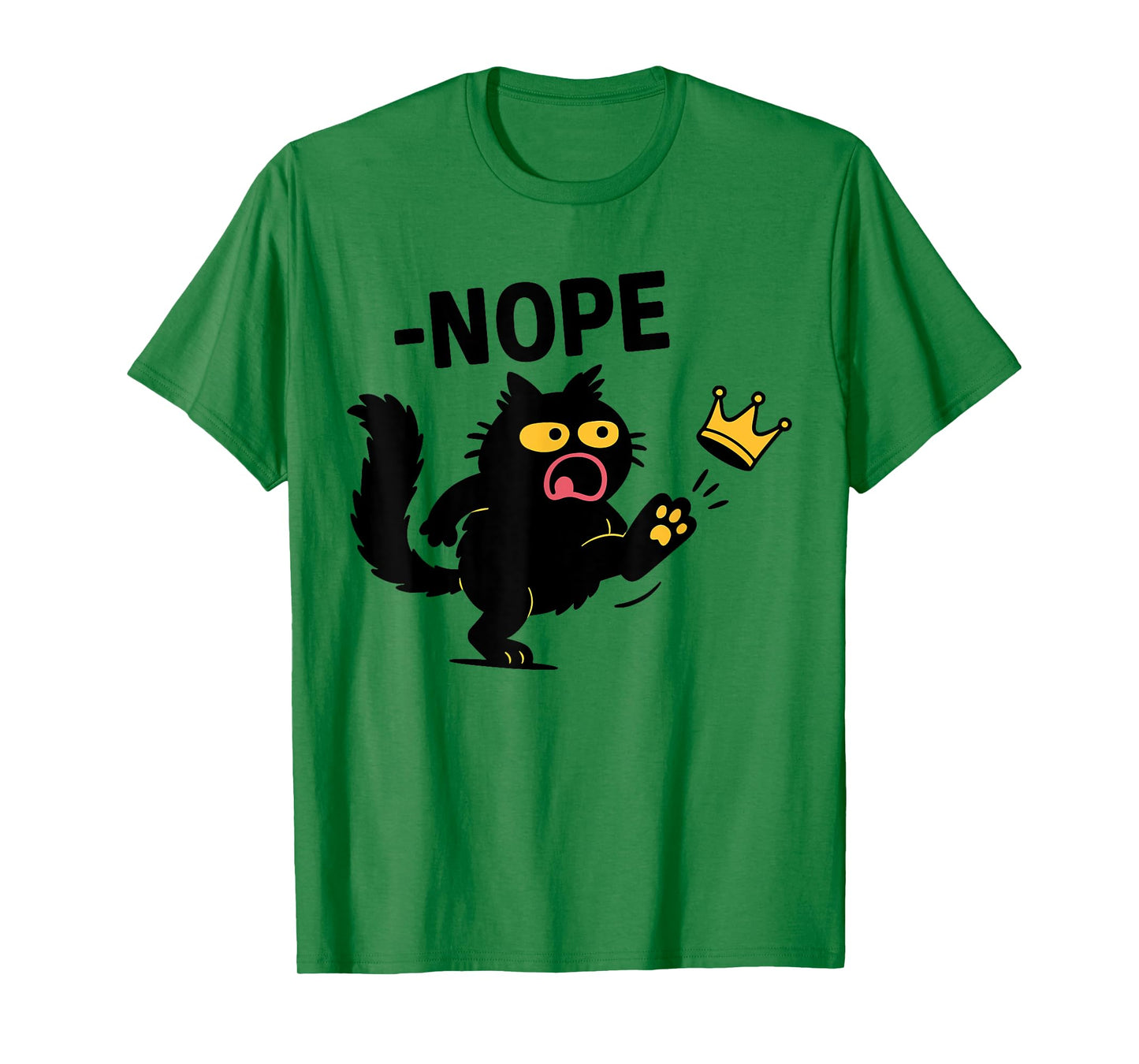 No Kings in America Black Cat T-Shirt for Men Women Kids