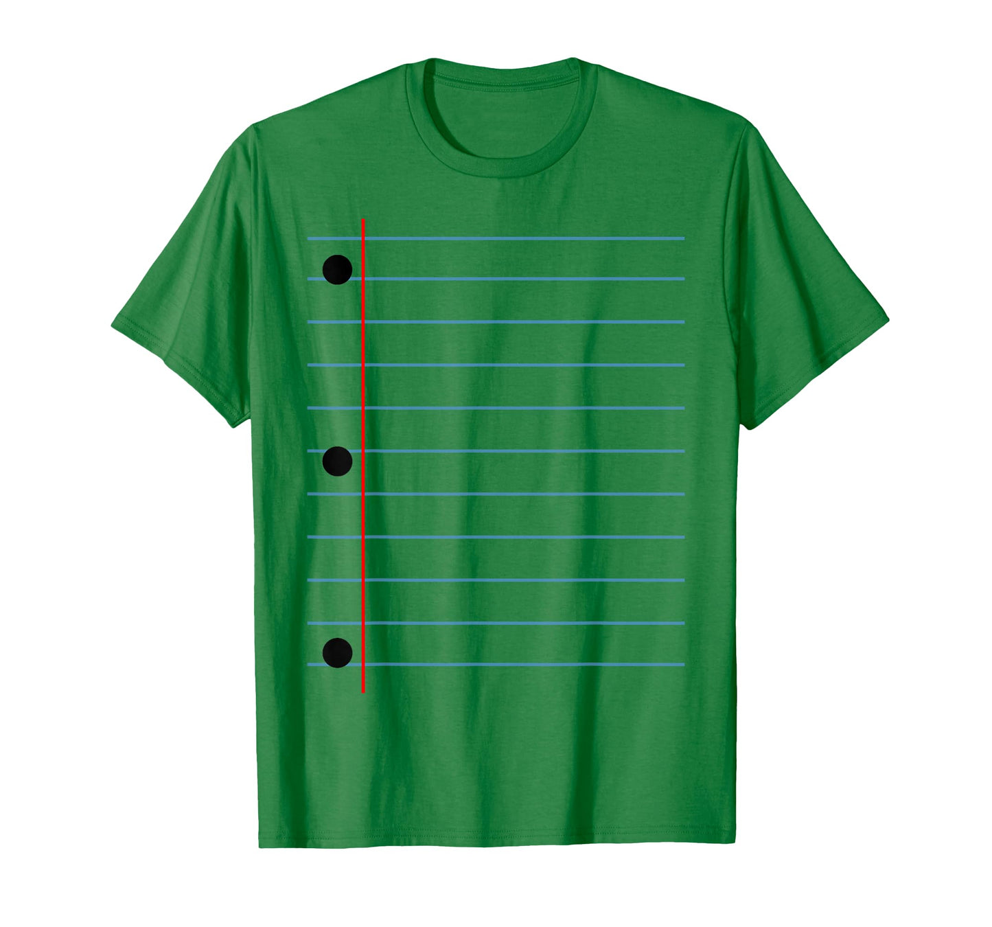 Lined Notebook Paper Group Halloween Costume T-Shirt