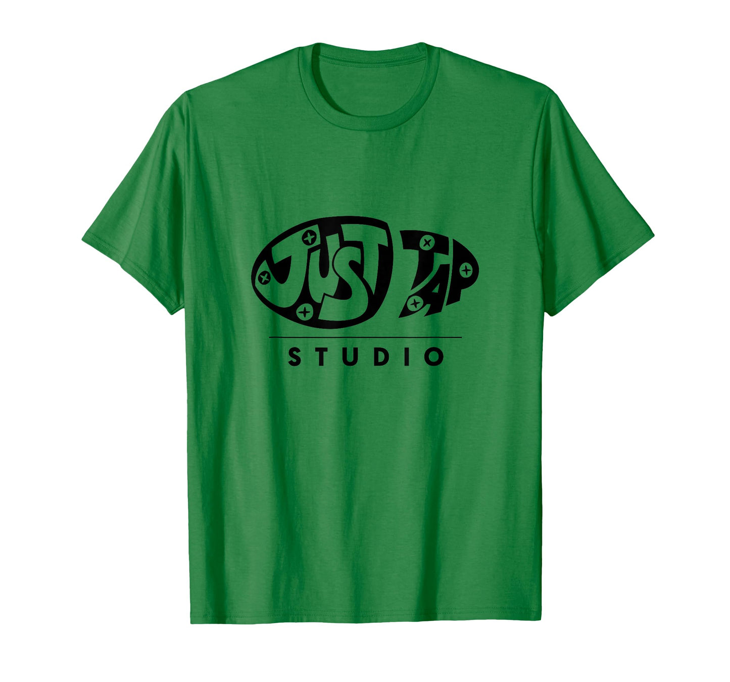 Just Tap Studio Wear - Black Logo T-Shirt